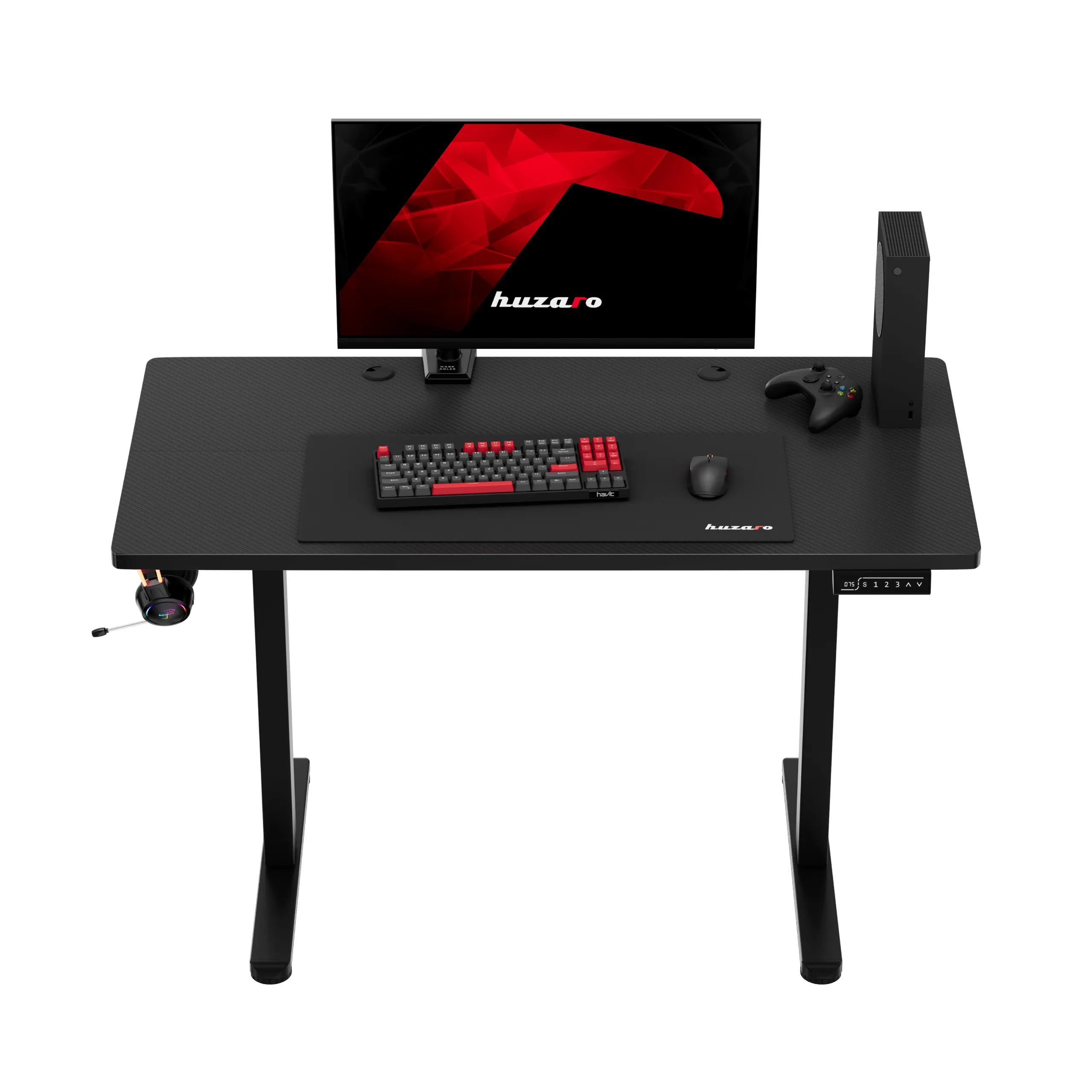 Biurko elektryczne gamingowe Huzaro Hero 8.1 Black 120 cm - Image 17