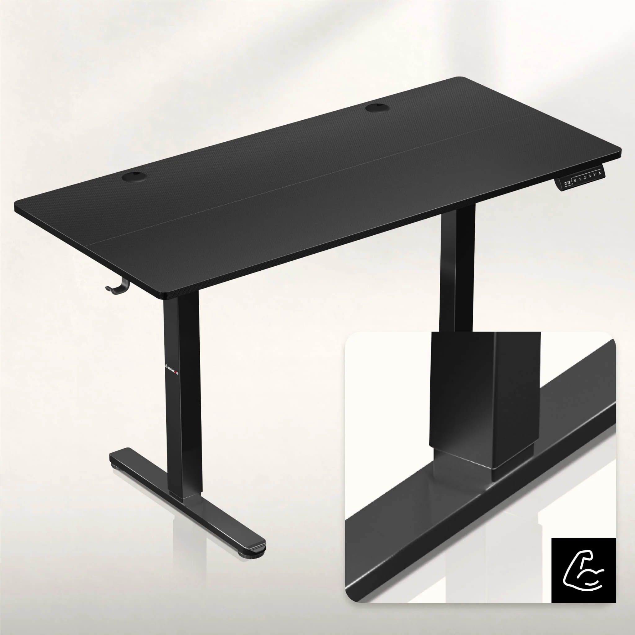 Biurko Elektryczne Huzaro Hero 8.2 Black 120 cm - Image 7