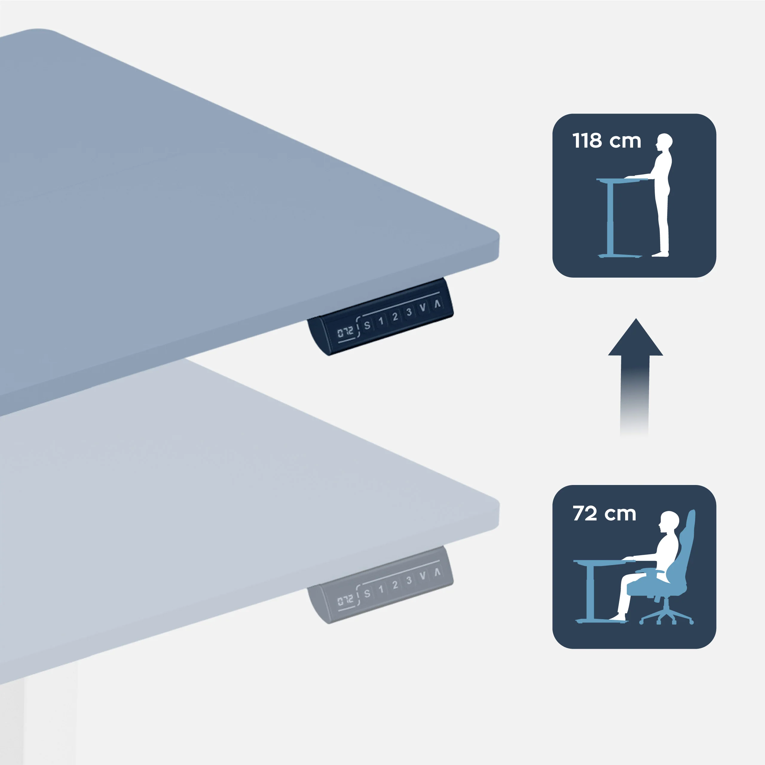 Biurko elektryczne Mark Adler Leader 7.0 White 120 cm OUTLET - Image 3