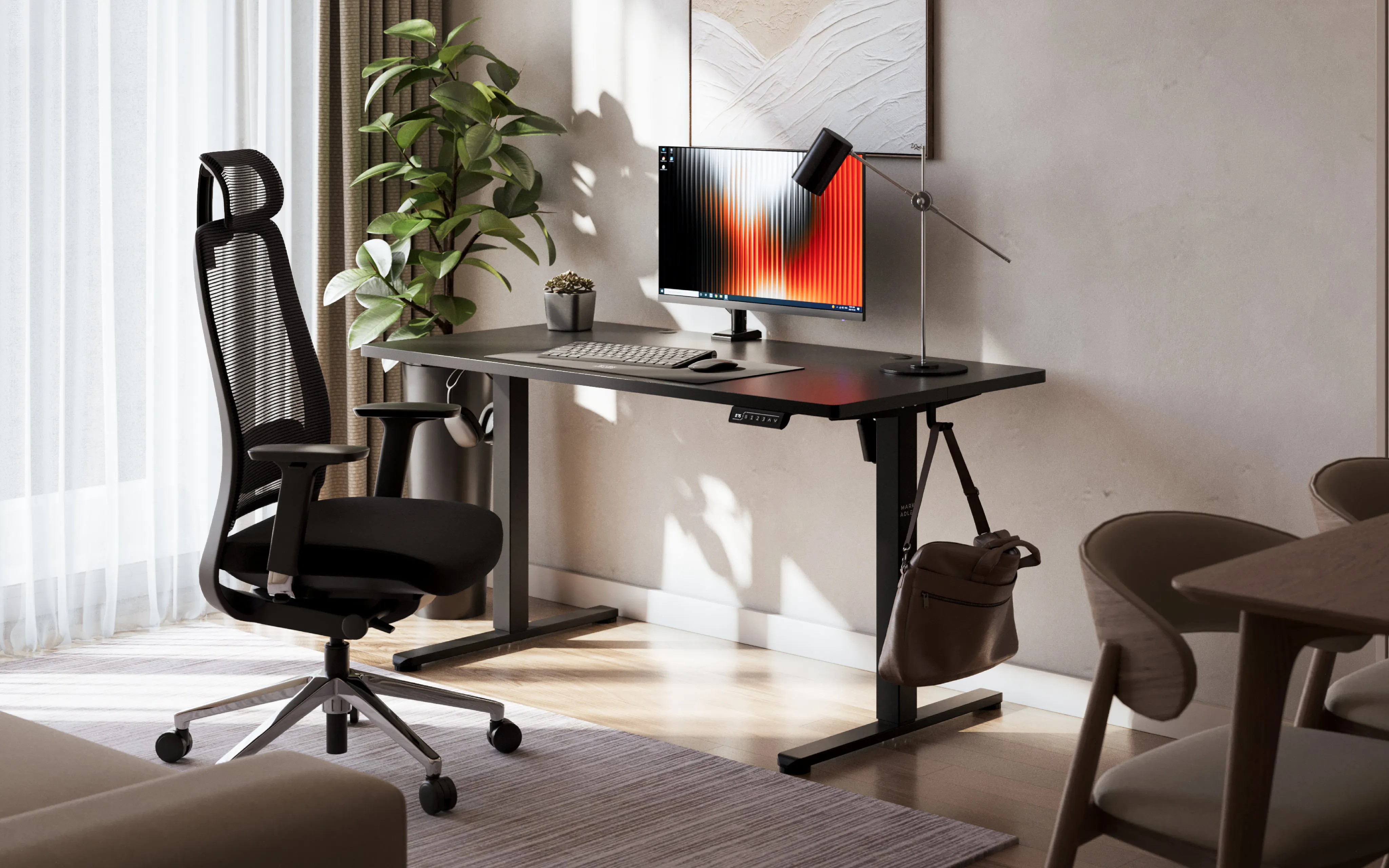 Biurko elektryczne Mark Adler Leader 7.3 Black 140 cm OUTLET - Image 7