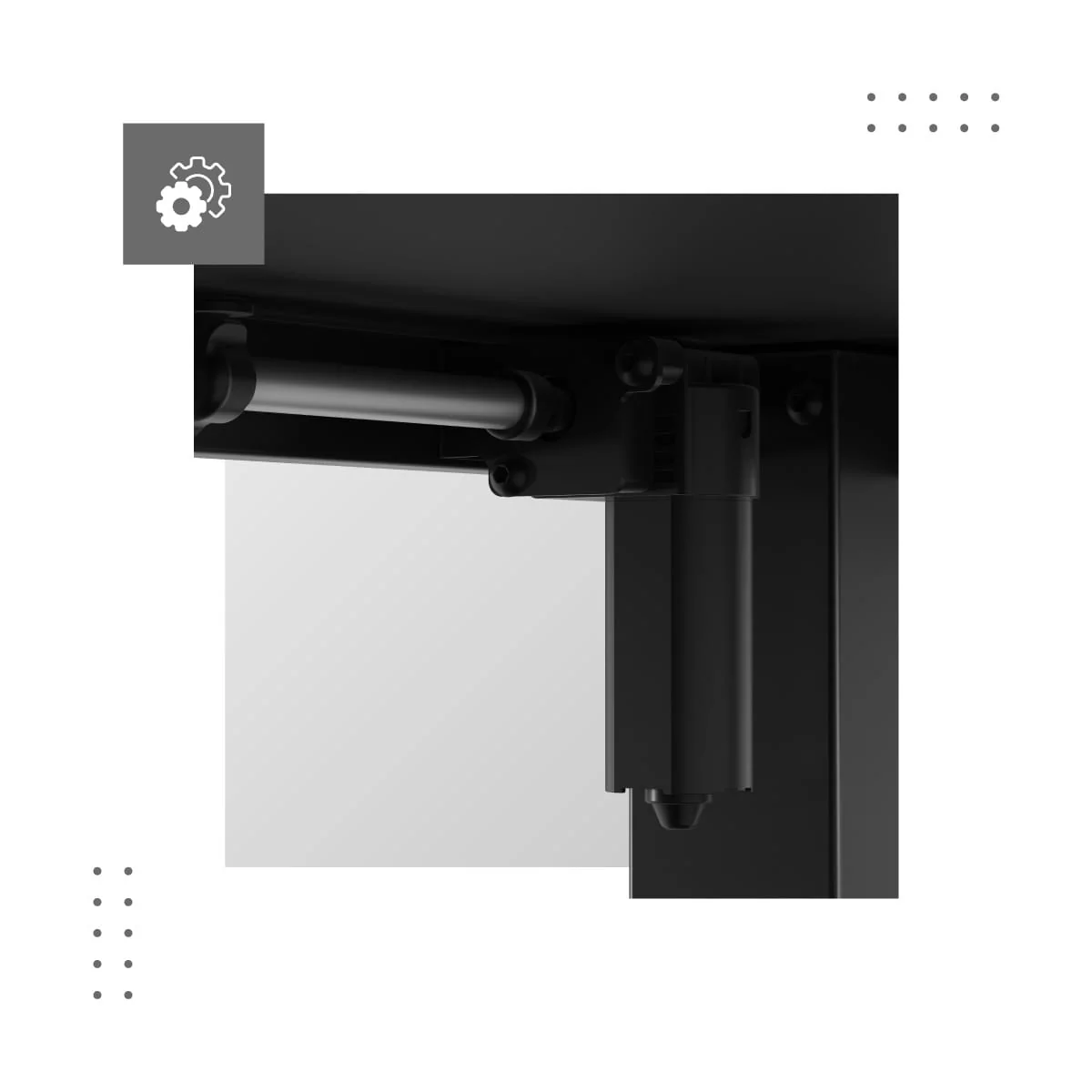 Biurko elektryczne Mark Adler Leader 7.6 Black 160 cm OUTLET - Image 12