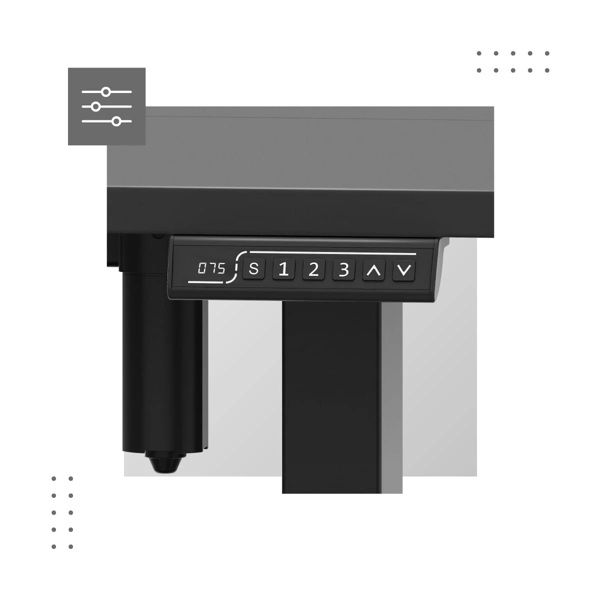 Biurko elektryczne Mark Adler Leader 7.6 Black 160 cm OUTLET - Image 15