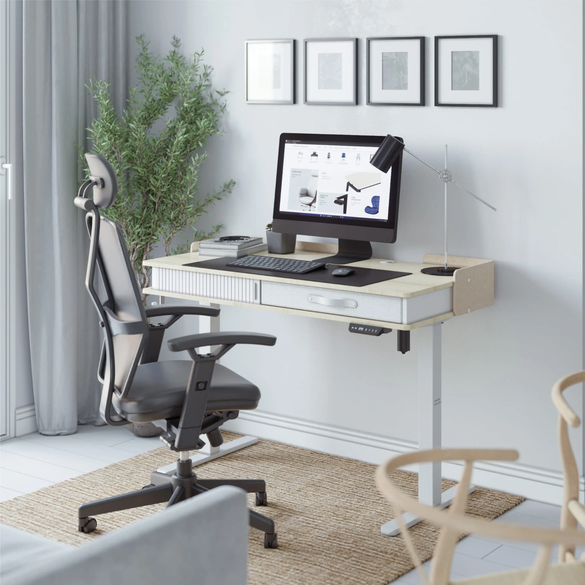 Biurko elektryczne Mark Adler Leader 8.0 White 120 cm - Image 9