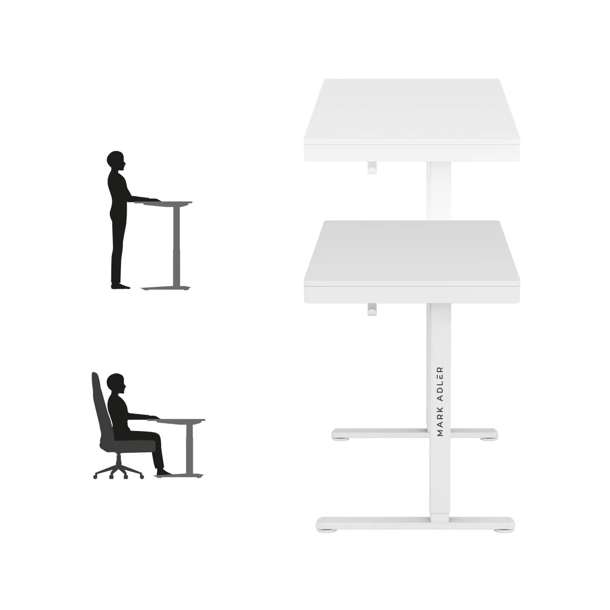 Biurko elektryczne Mark Adler Leader 8.2 White 120 cm - Image 8