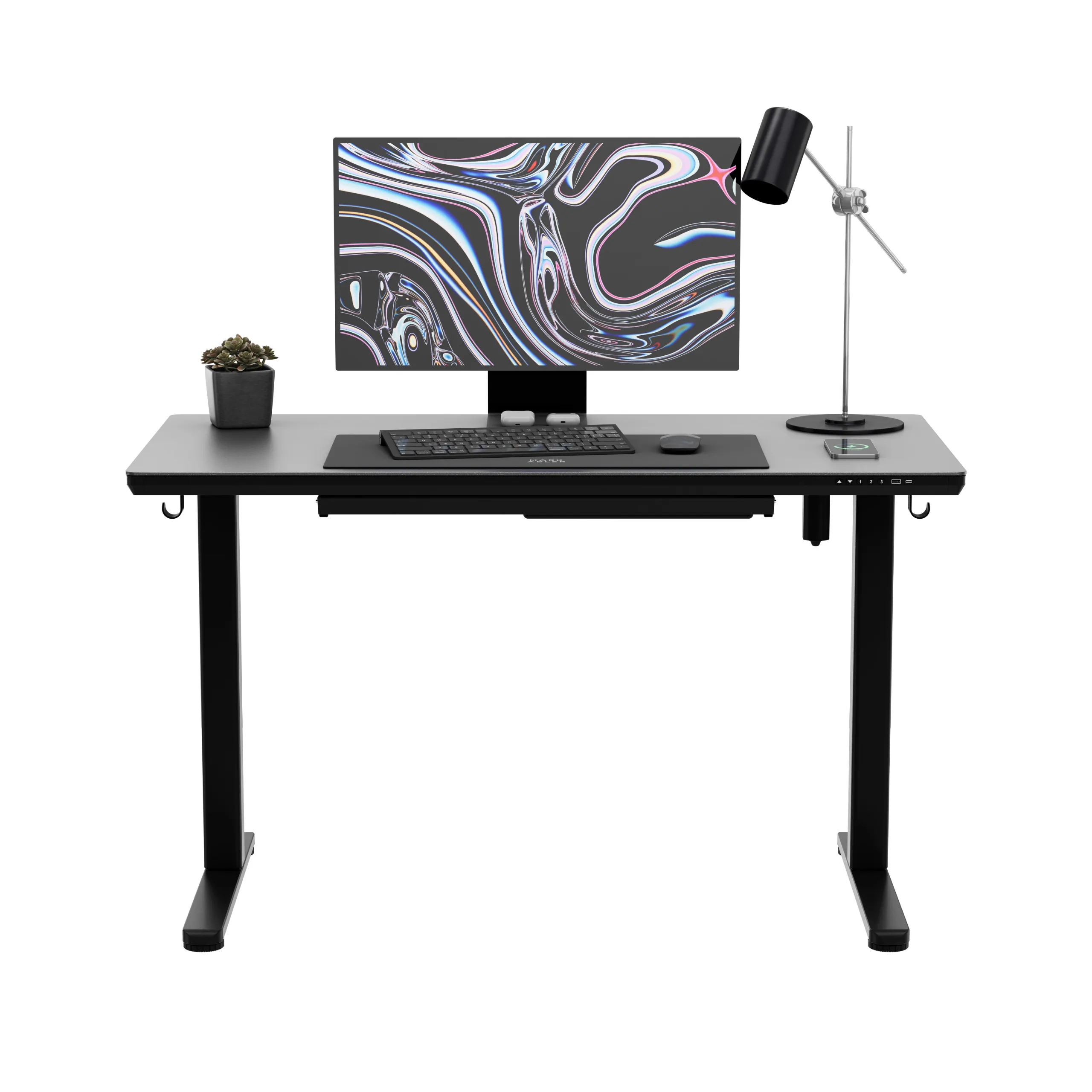 Biurko elektryczne ze szklanym blatem Mark Adler Leader 8.5 Black - Image 13