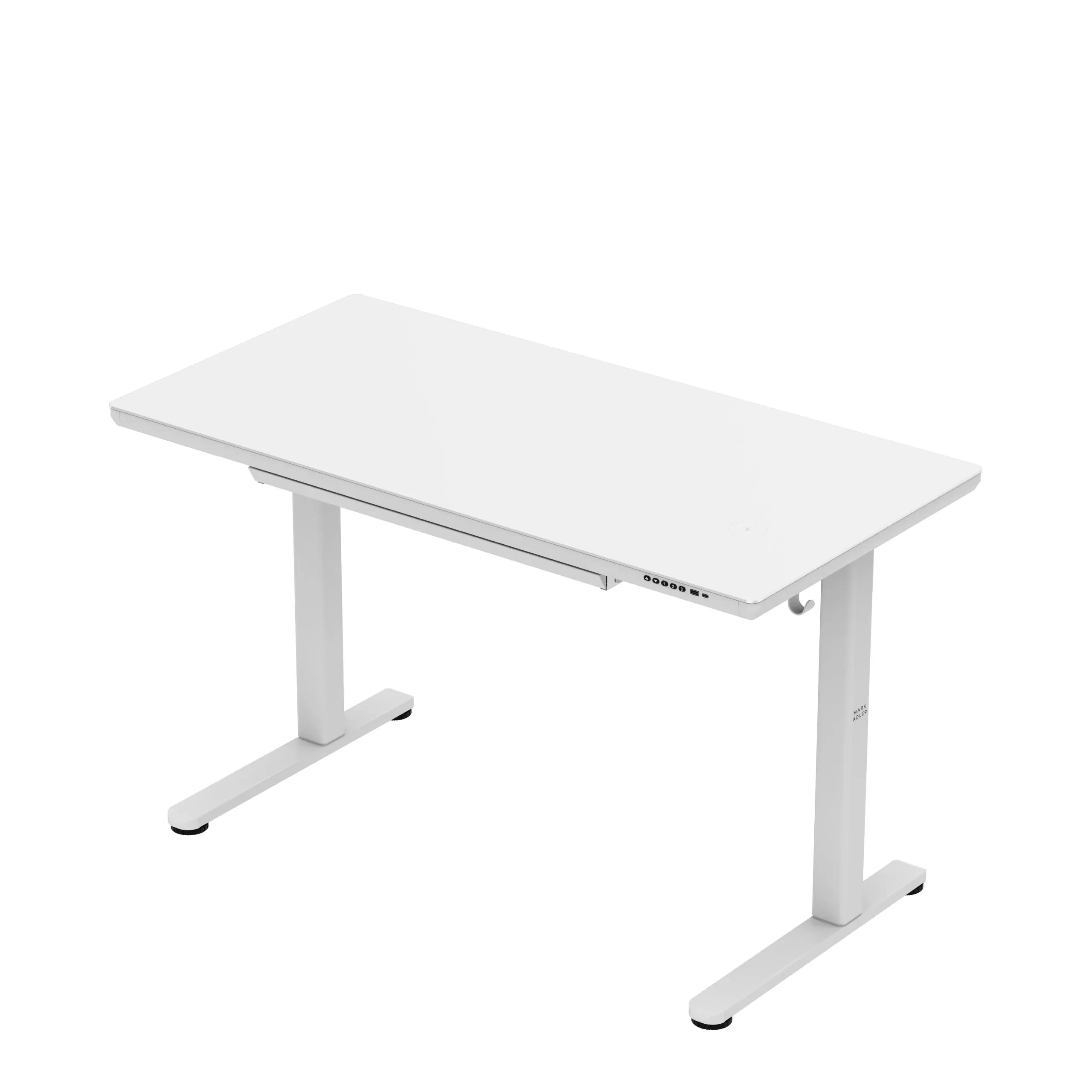 Biurko elektryczne ze szklanym blatem Mark Adler Leader 8.5 White - Image 9