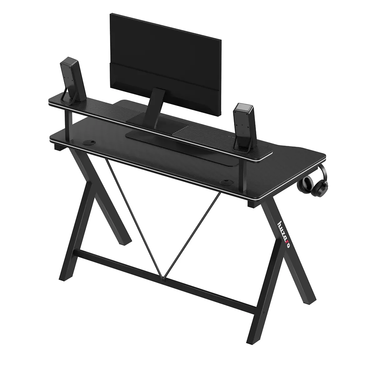 Biurko gamingowe 120 cm Huzaro Hero 1.9 Black - Image 10