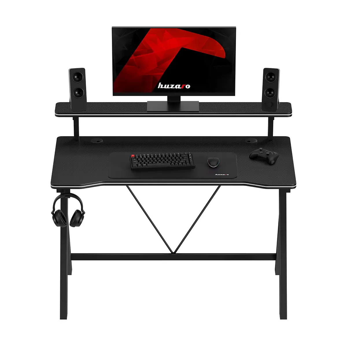 Biurko gamingowe 120 cm Huzaro Hero 1.9 Black - Image 13