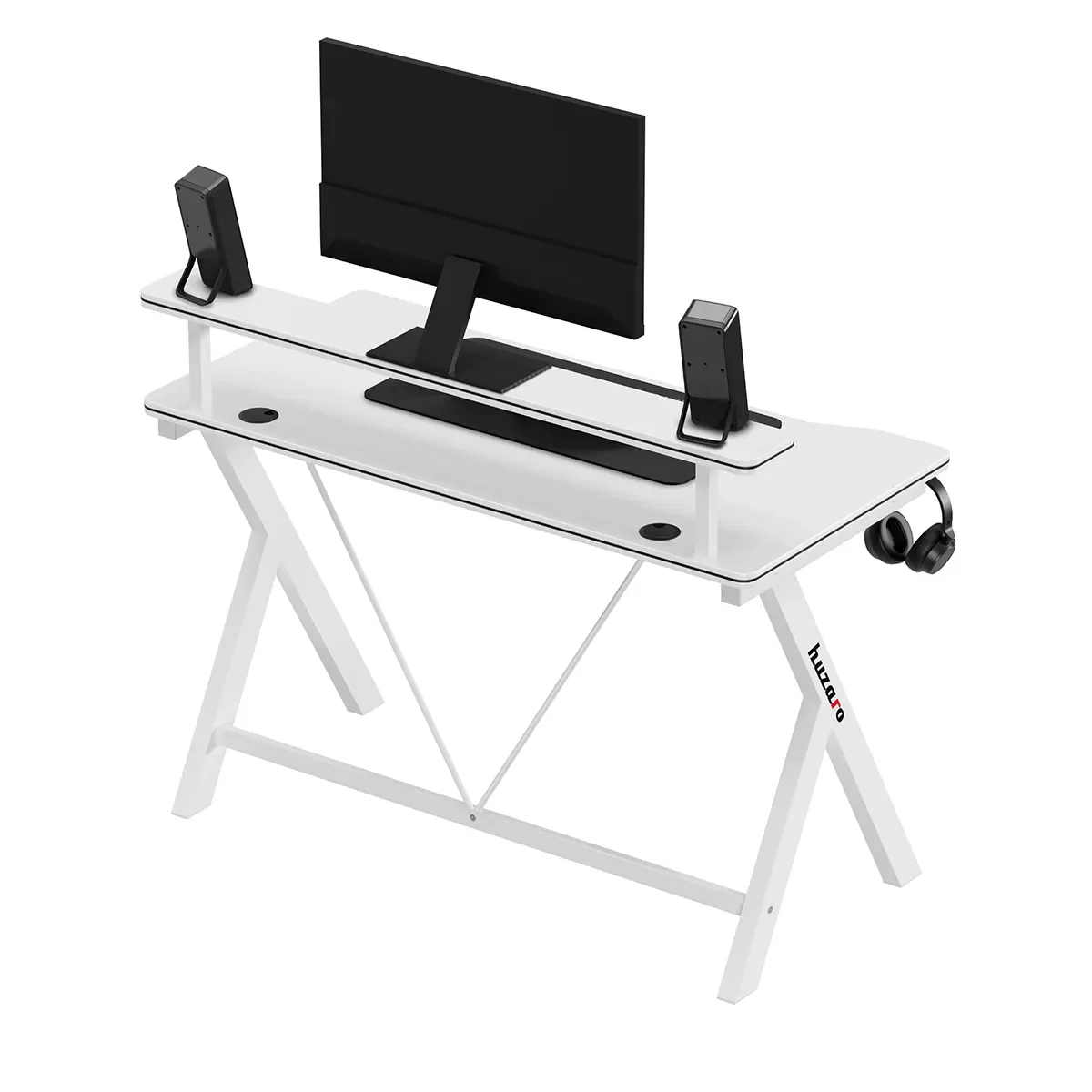 Biurko gamingowe 120 cm Huzaro Hero 1.9 White - Image 8