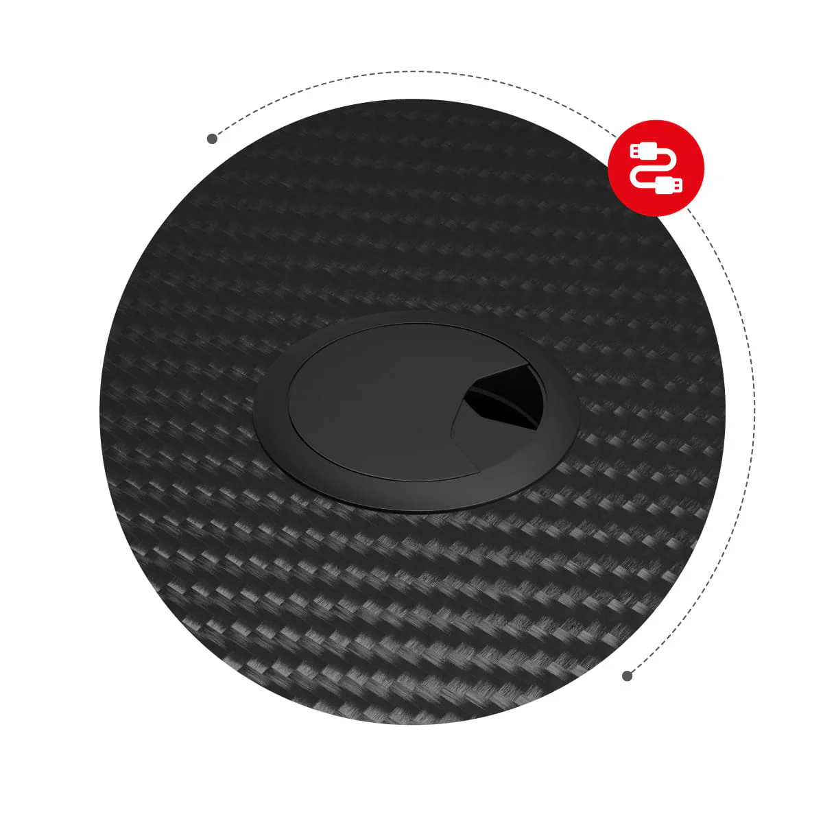 Biurko Gamingowe Huzaro Hero 1.4 Black 100 cm OUTLET - Image 9