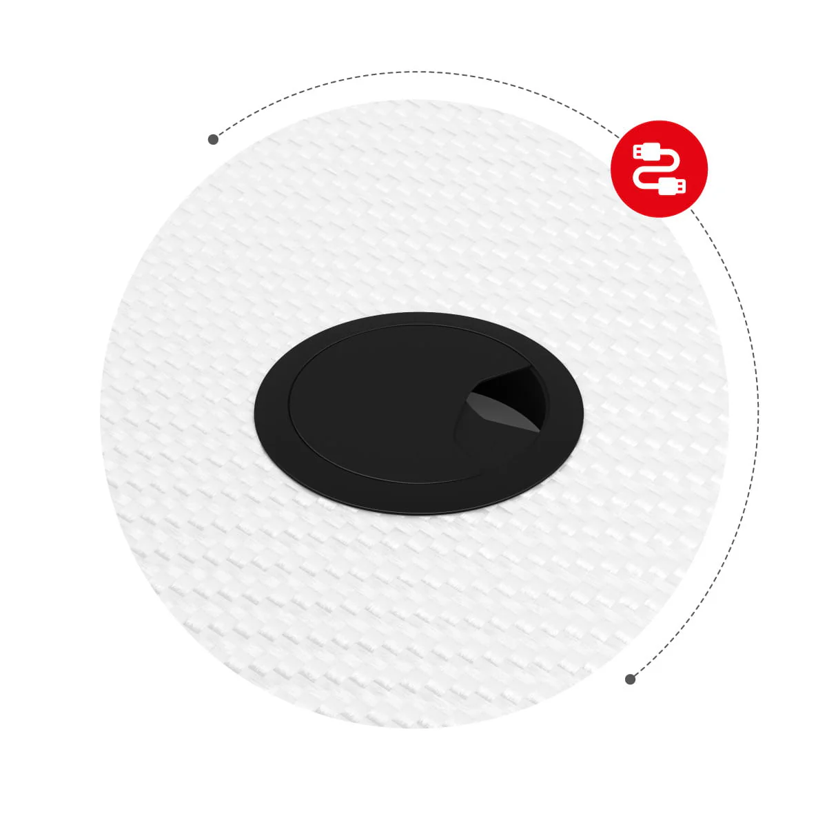 Biurko Gamingowe Huzaro Hero 1.4 White 100 cm - Image 12