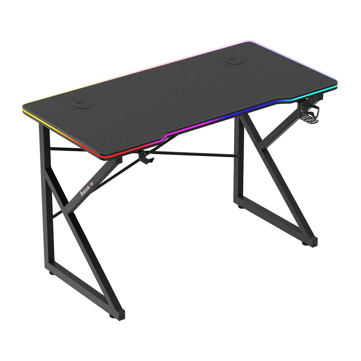 Biurko Gamingowe Huzaro Hero 1.7 RGB Black 120 cm - Image 3
