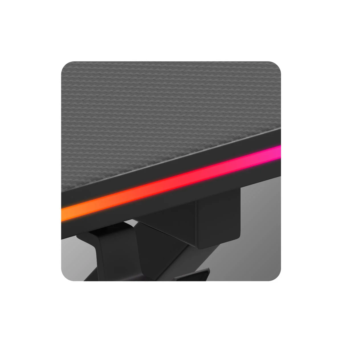 Biurko Gamingowe Huzaro Hero 1.7 RGB Black 120 cm OUTLET - Image 13