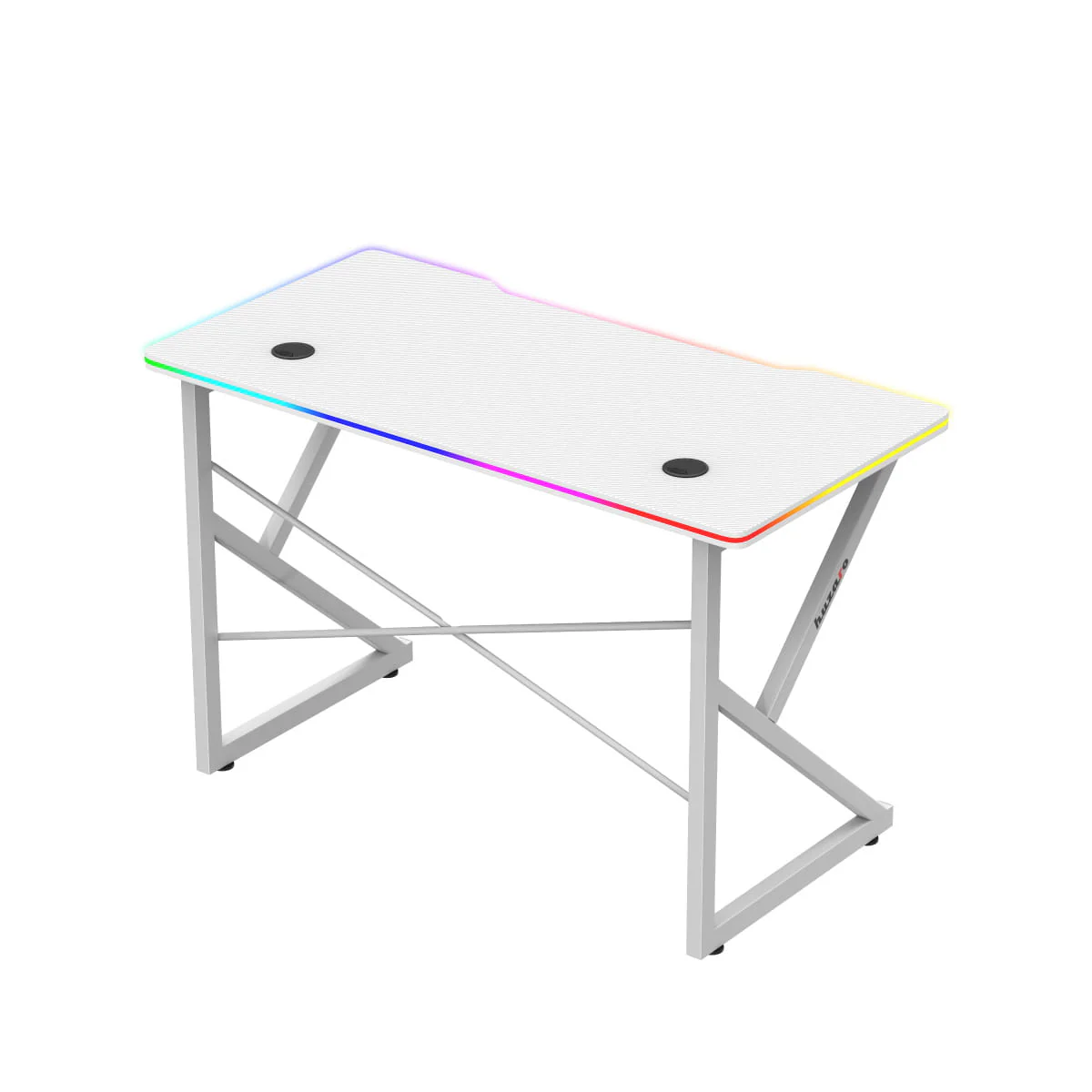 Biurko Gamingowe Huzaro Hero 1.7 RGB White 120 cm OUTLET - Image 3