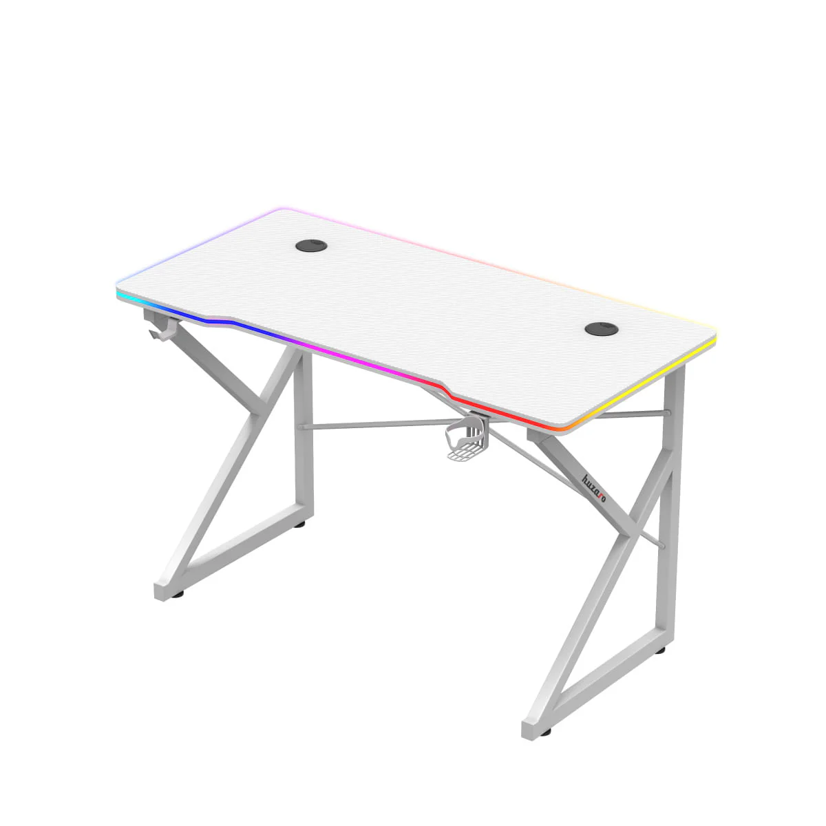 Biurko Gamingowe Huzaro Hero 1.7 RGB White 120 cm OUTLET - Image 5