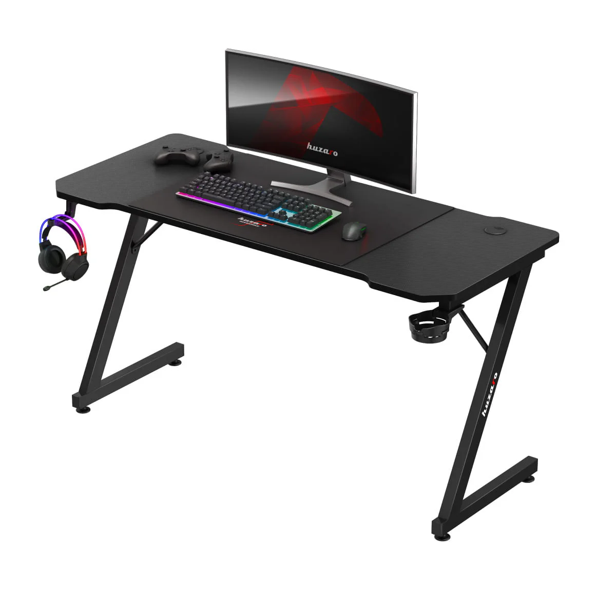 Biurko gamingowe Huzaro Hero 3.3 Black 140 cm - Image 12