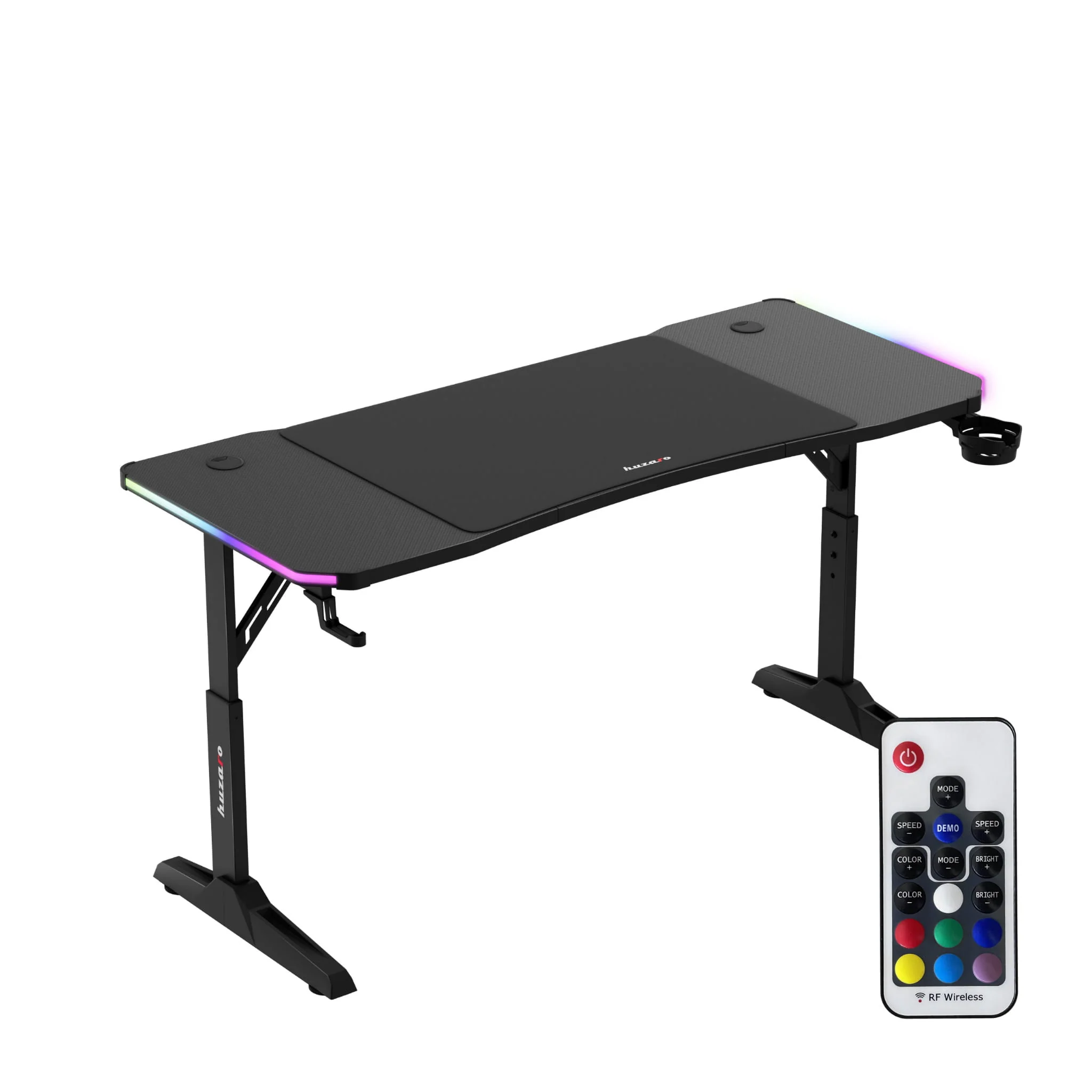 Biurko gamingowe Huzaro Hero 3.6 RGB LED Black 140 cm - Image 11