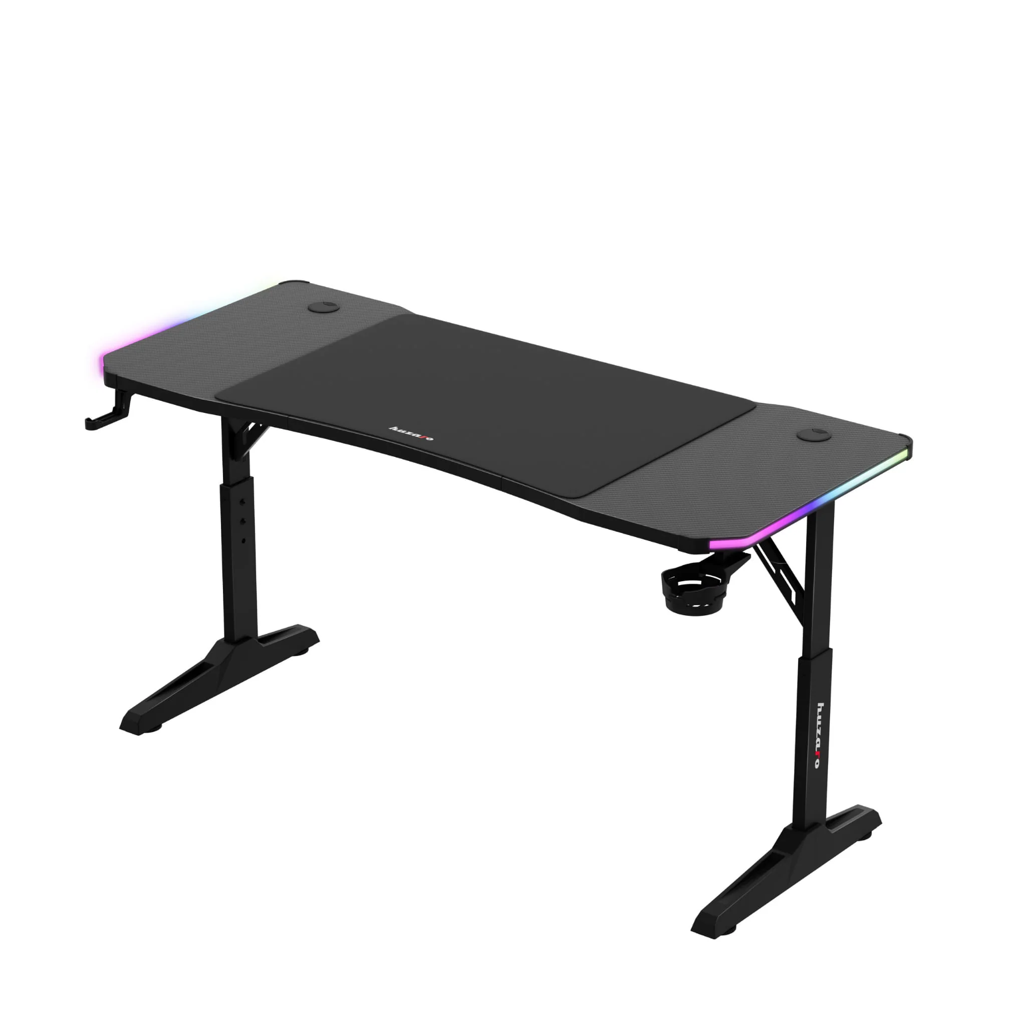 Biurko gamingowe Huzaro Hero 3.6 RGB LED Black 140 cm - Image 8