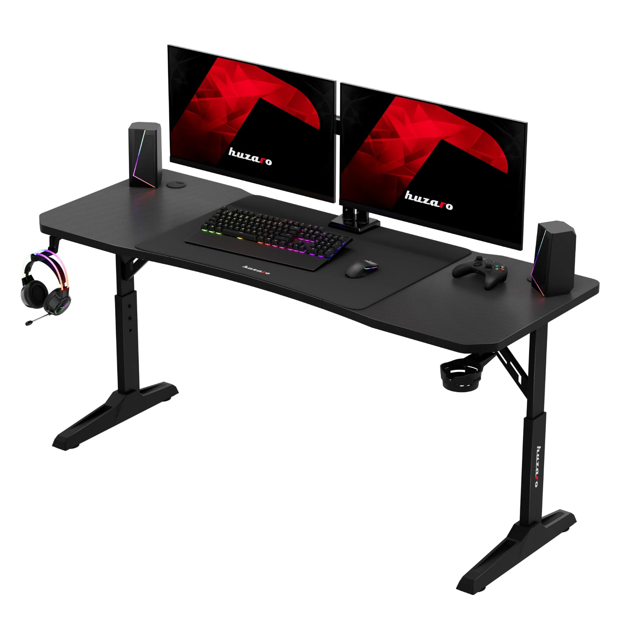 Biurko gamingowe Huzaro Hero 4.6 Black 160 cm - Image 13