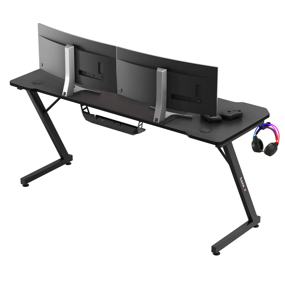 Biurko gamingowe Huzaro Hero 4.8 Black 160 cm - Image 8