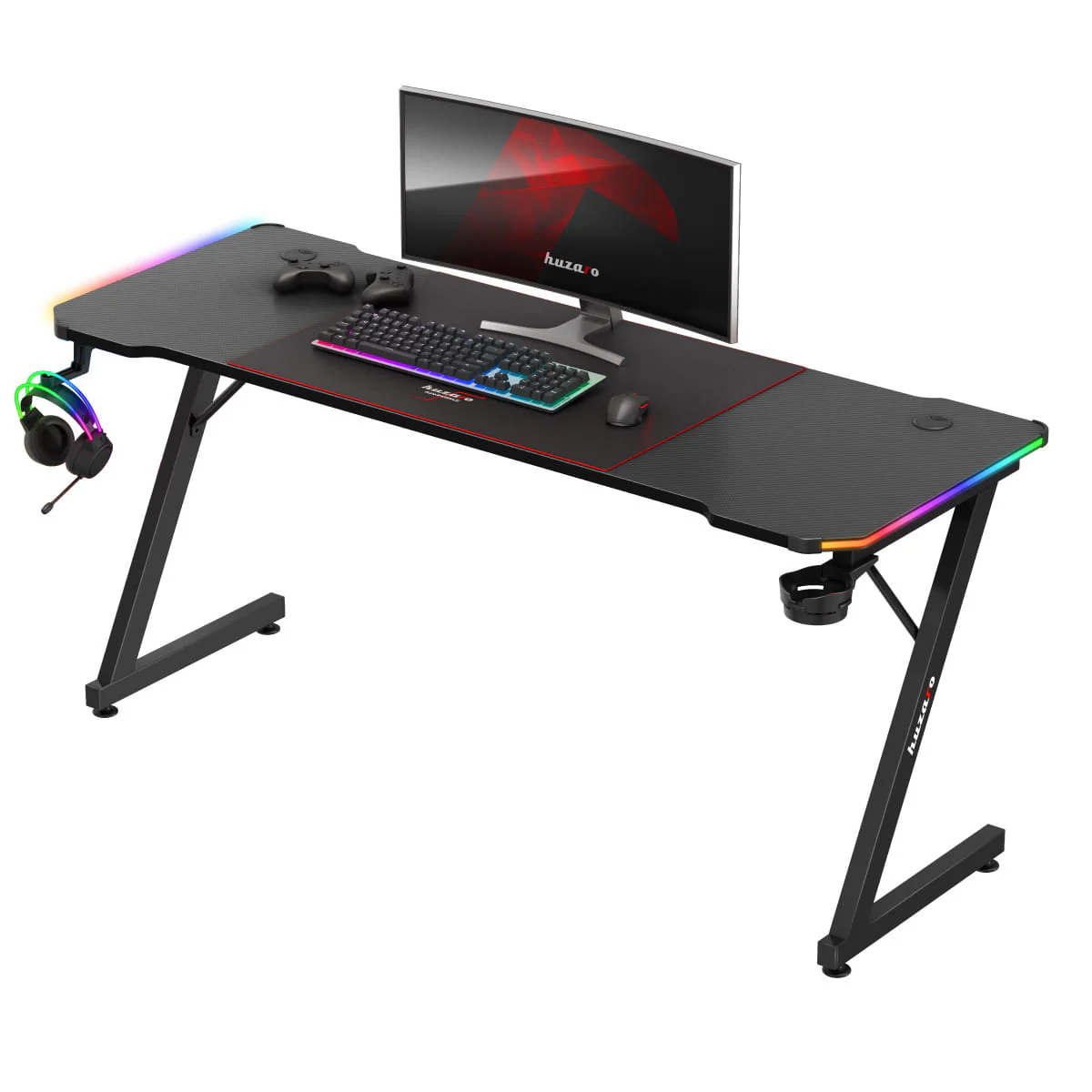Biurko Gamingowe Huzaro Hero 4.8 RGB 160 cm - Image 13