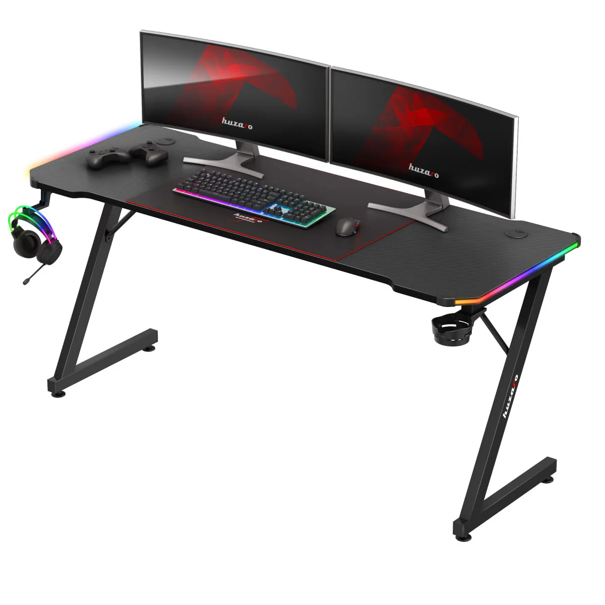 Biurko Gamingowe Huzaro Hero 4.8 RGB 160 cm - Image 14