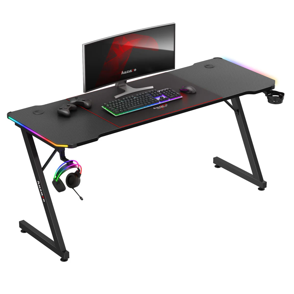Biurko Gamingowe Huzaro Hero 4.8 RGB 160 cm - Image 15