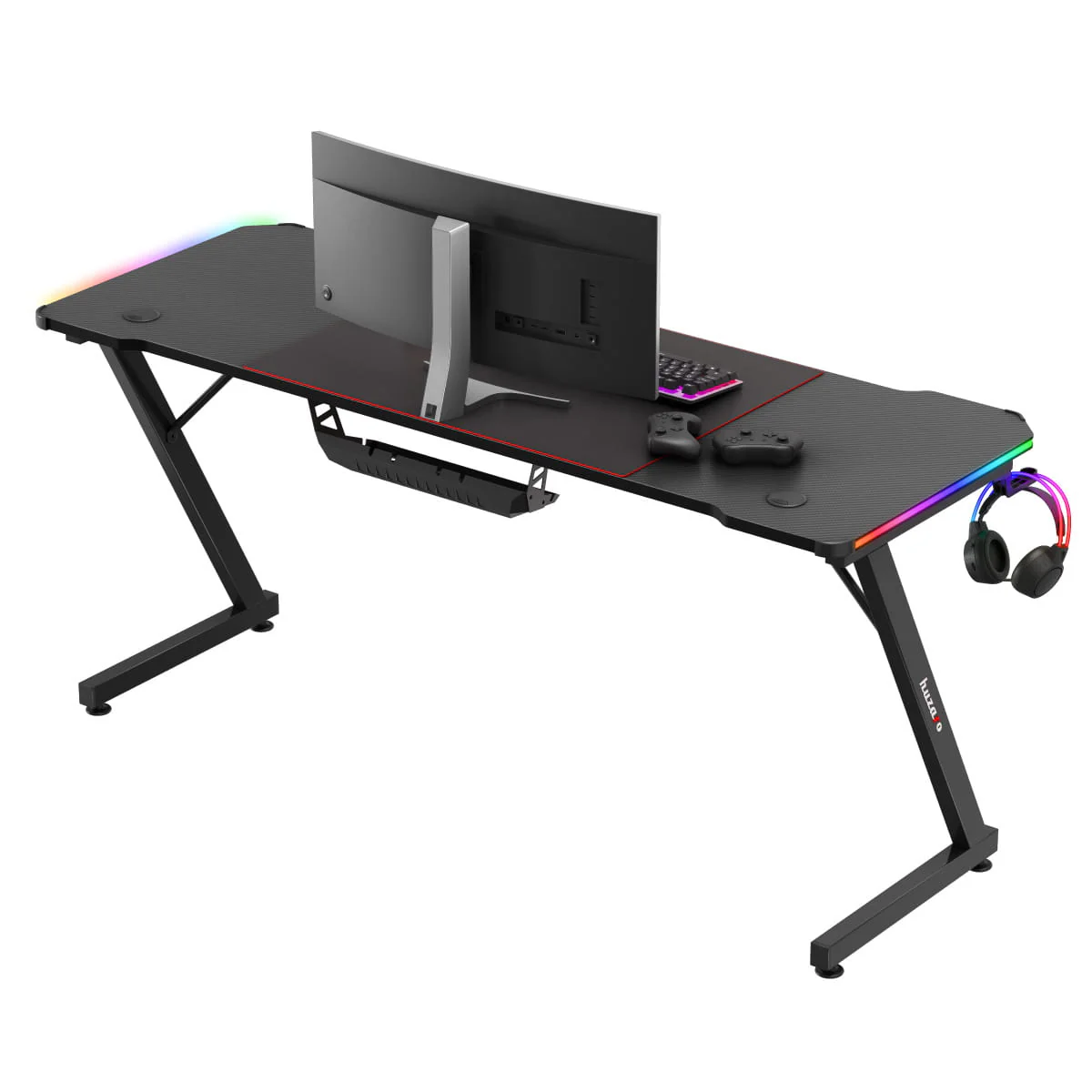 Biurko Gamingowe Huzaro Hero 4.8 RGB 160 cm - Image 7