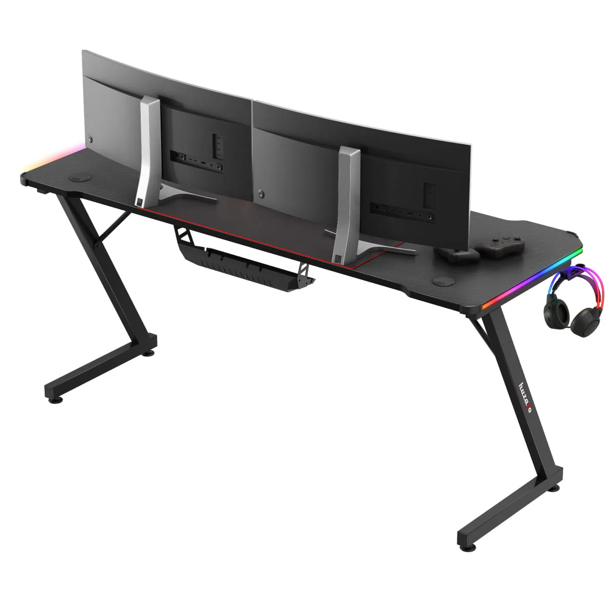 Biurko Gamingowe Huzaro Hero 4.8 RGB 160 cm - Image 8