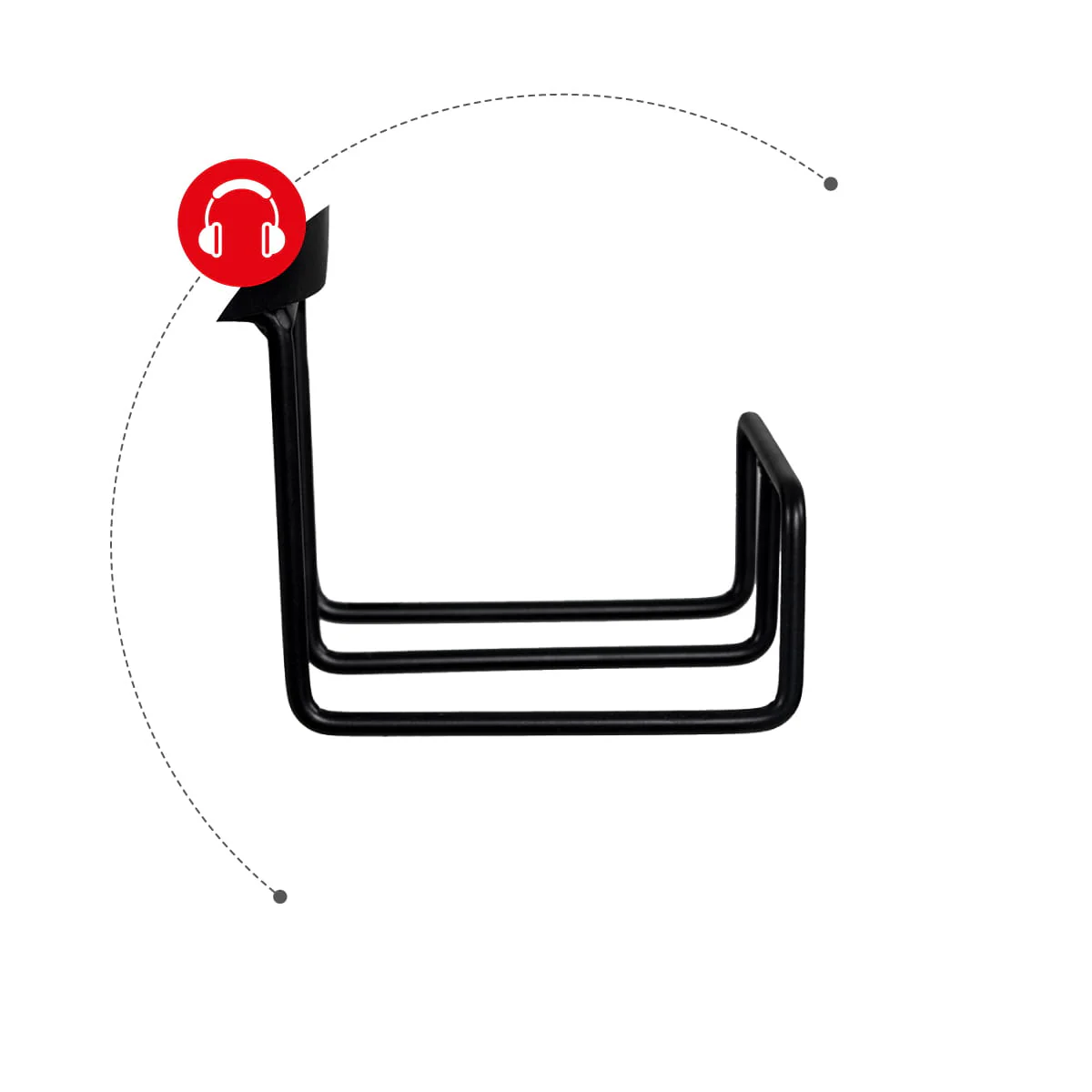 Biurko Gamingowe Huzaro Hero 5.0 Black 120 cm OUTLET - Image 10