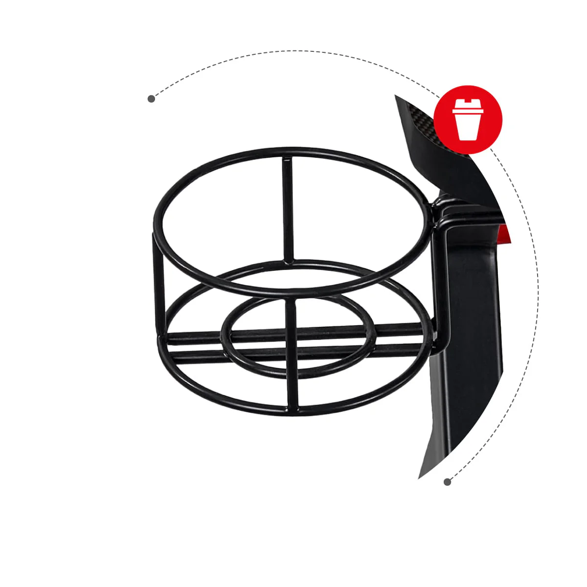 Biurko Gamingowe Huzaro Hero 5.0 Black 120 cm OUTLET - Image 11