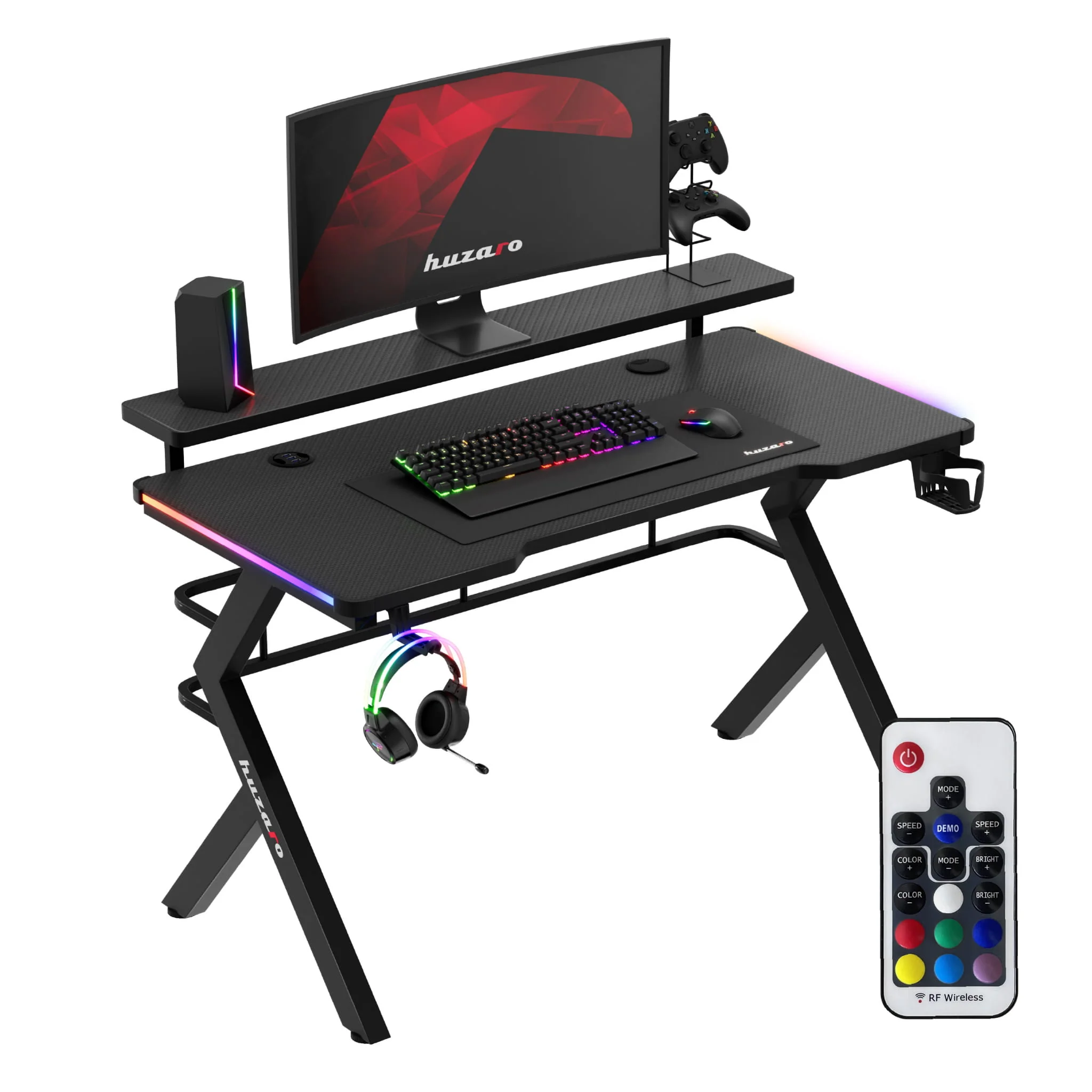 Biurko Gamingowe Huzaro Hero 5.0 RGB LED 120 cm - Image 6
