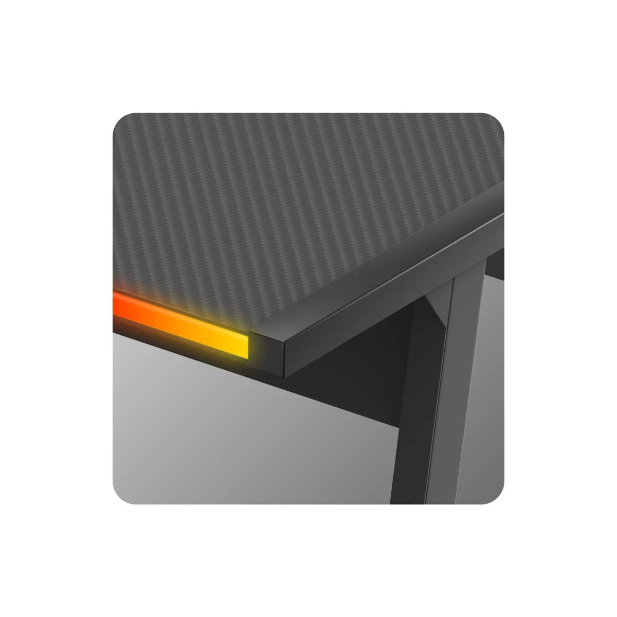 Biurko Gamingowe HUZARO HERO 6.0 Black RGB Smart 147 cm - Image 15