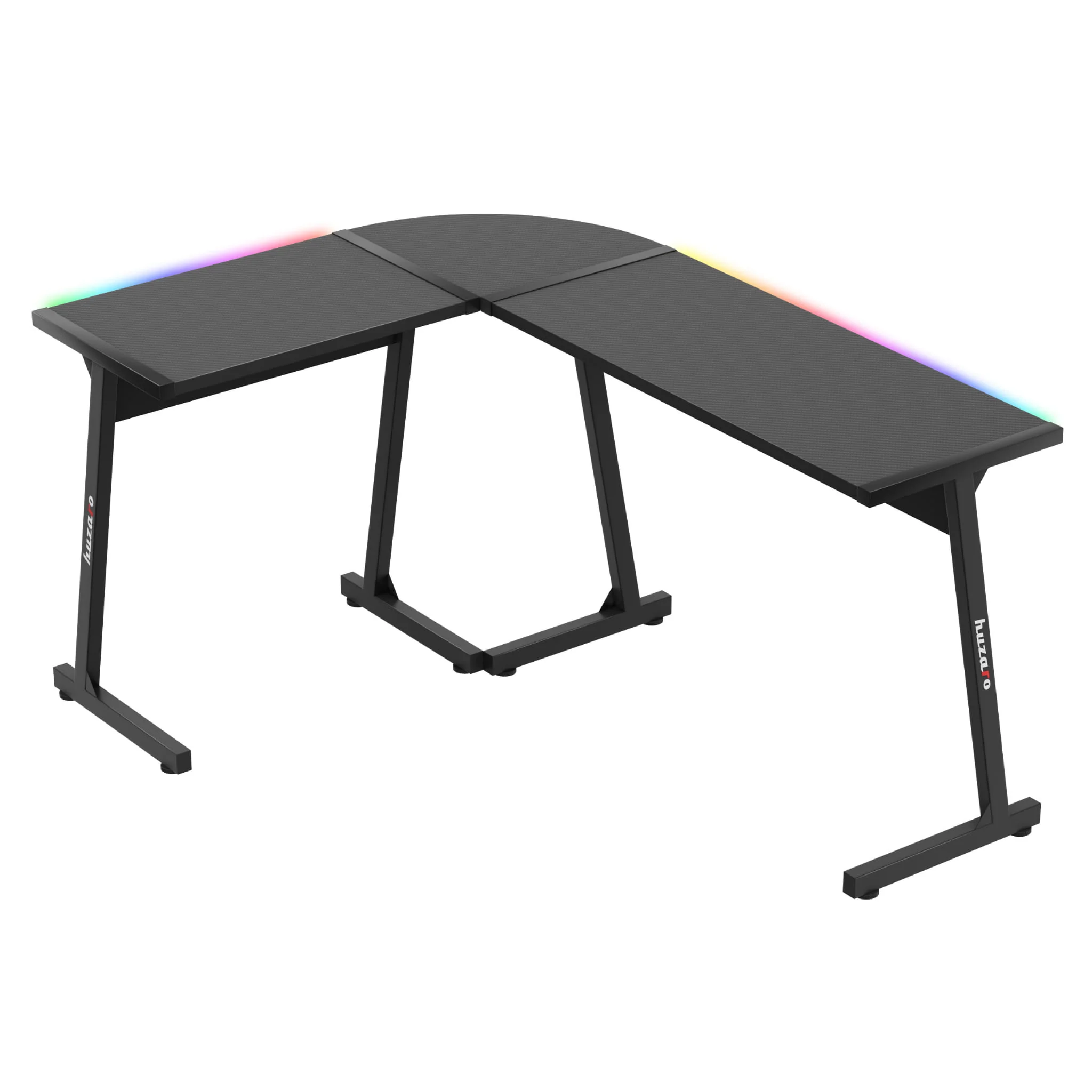 Biurko Gamingowe HUZARO HERO 6.0 Black RGB Smart 147 cm - Image 8