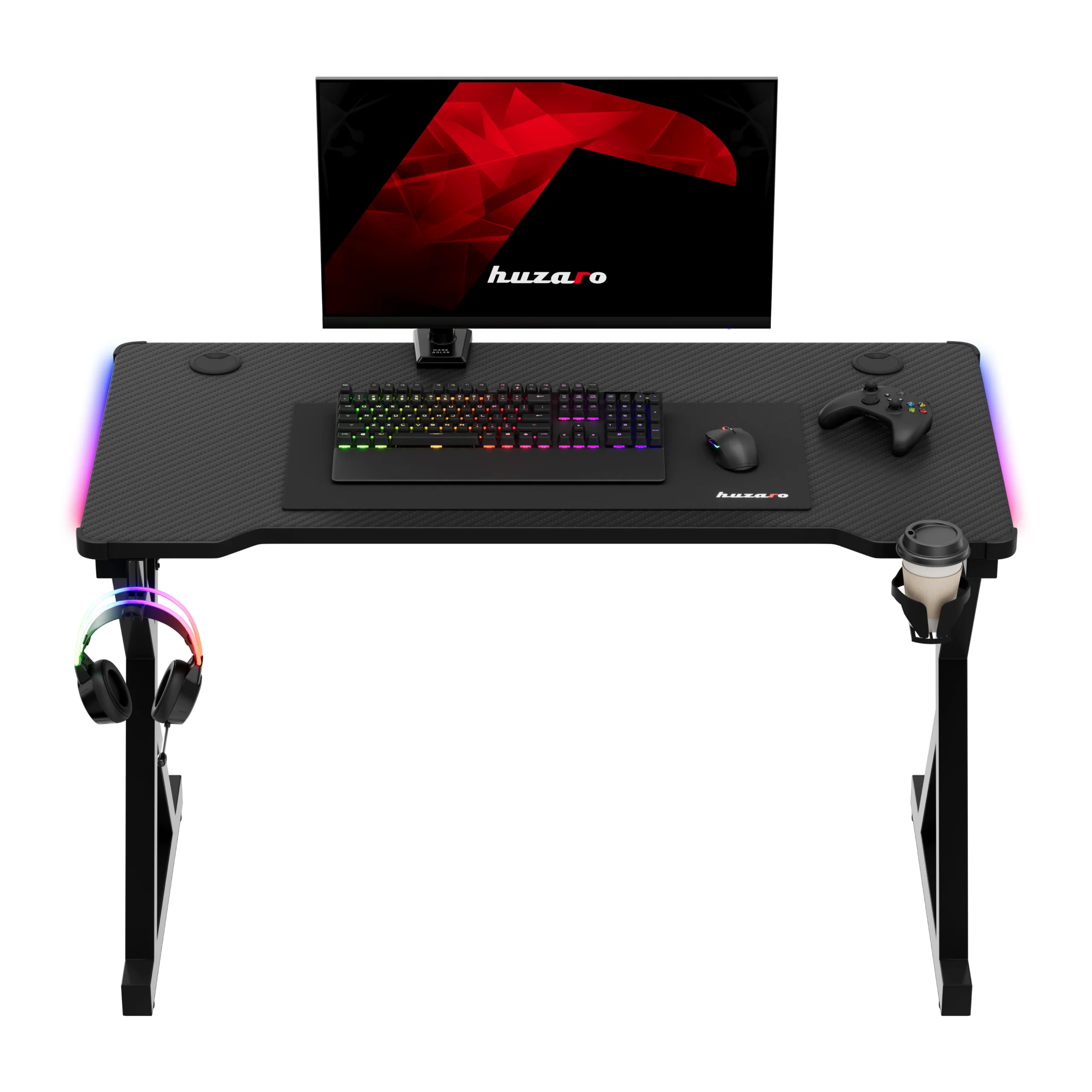 Biurko gamingowe LED Huzaro Hero 2.3 RGB 120 cm - Image 18