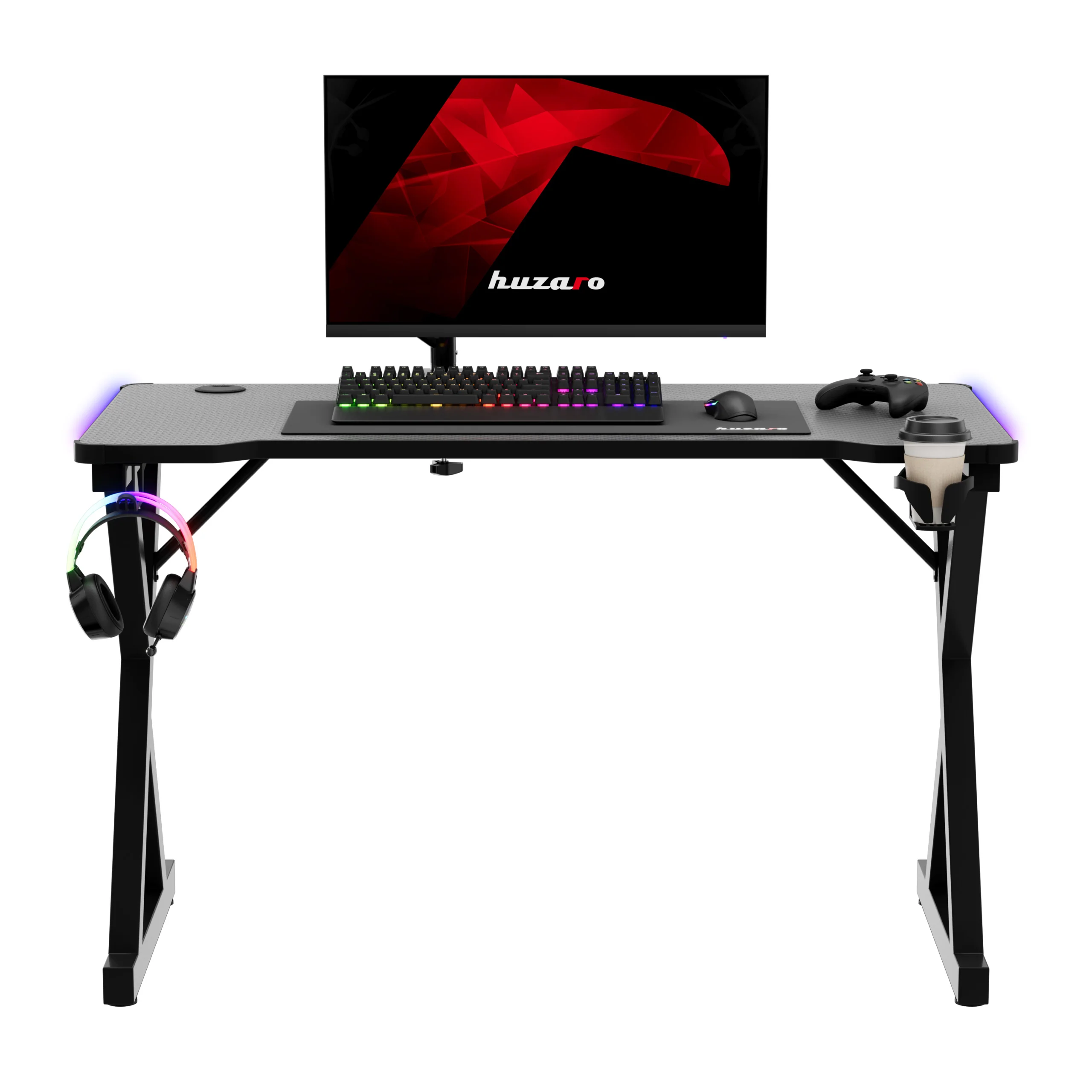 Biurko gamingowe LED Huzaro Hero 2.3 RGB 120 cm - Image 20
