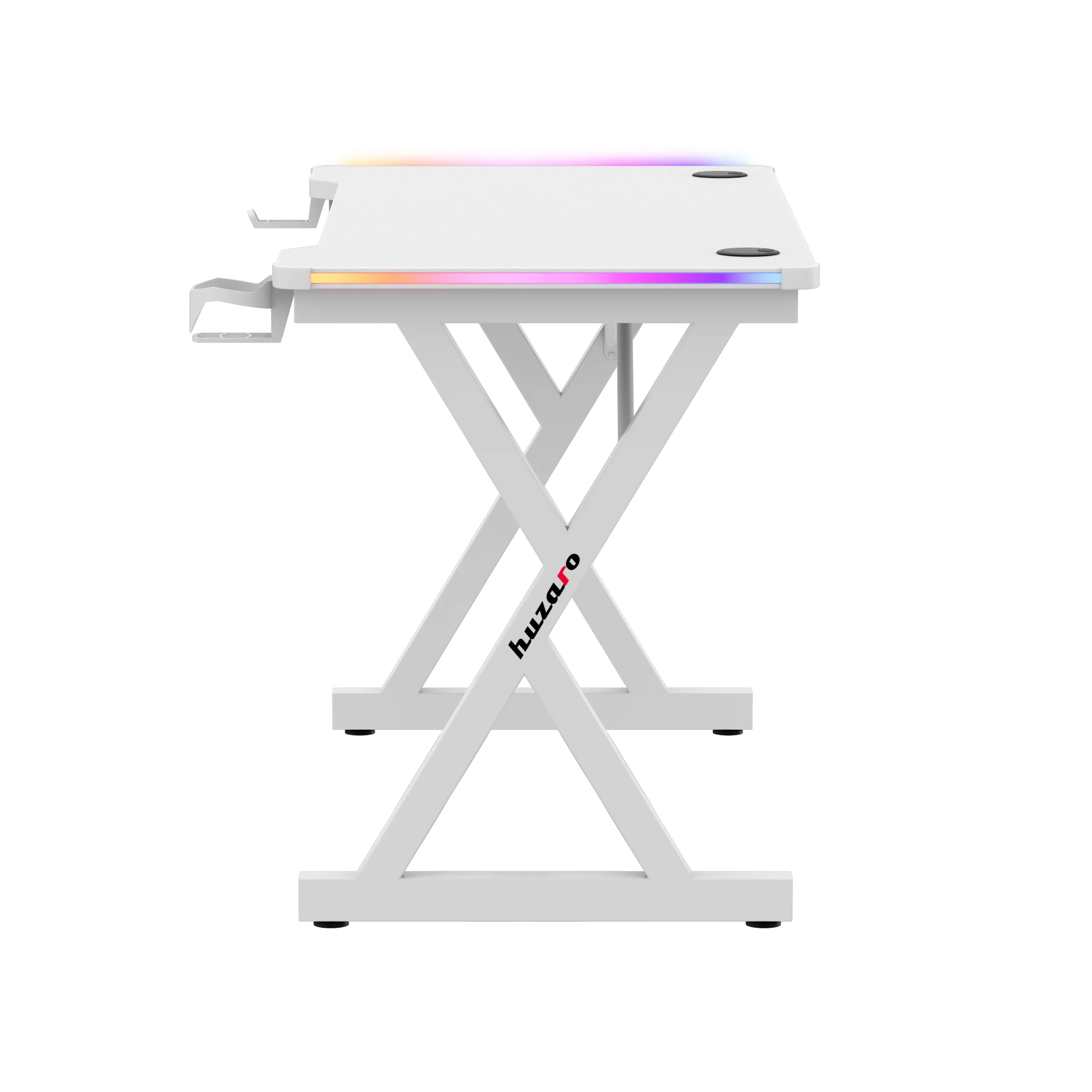 Biurko gamingowe LED Huzaro Hero 2.3 RGB White 120 cm - Image 22