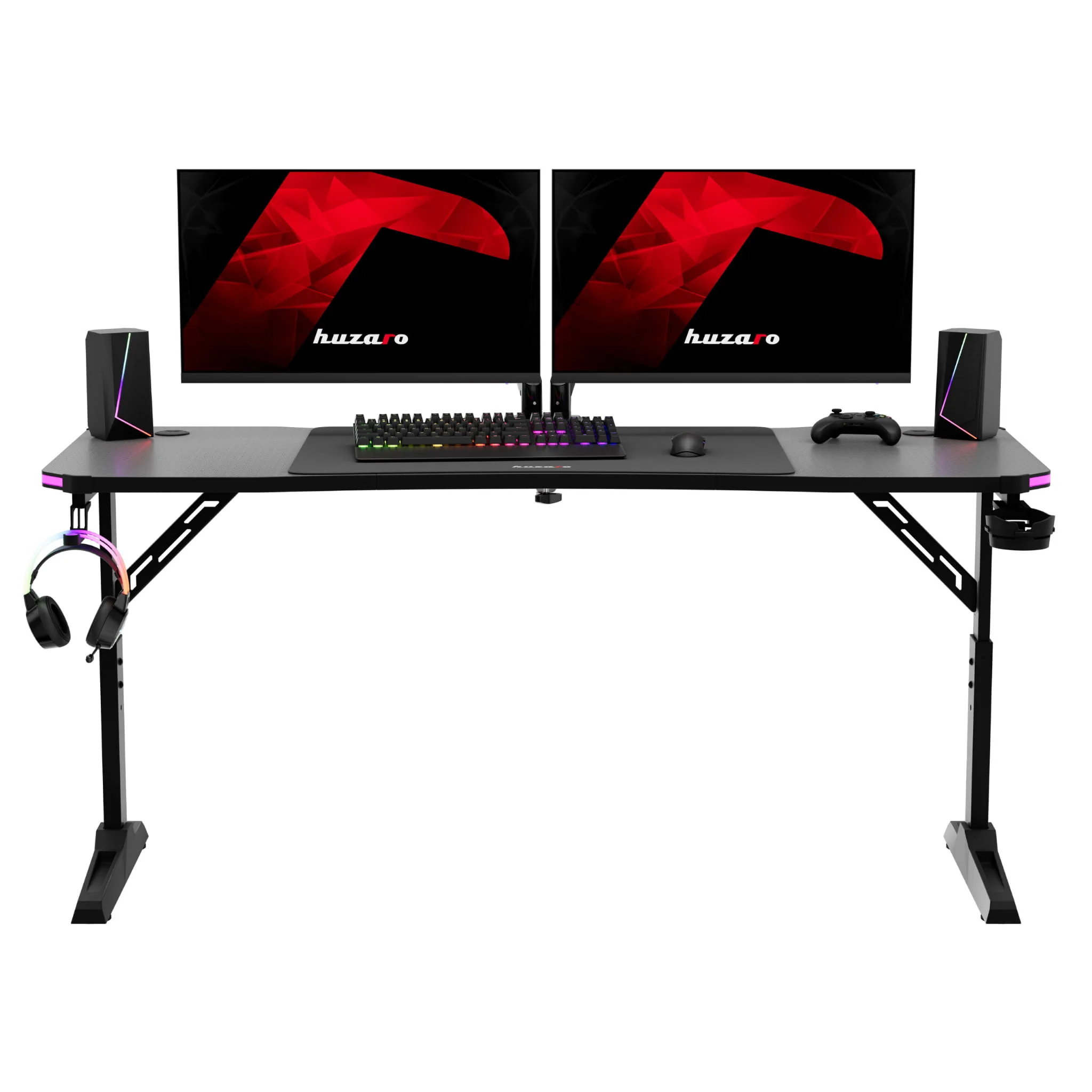 Biurko gamingowe Led Huzaro Hero 4.6 RGB Black 160 cm - Image 21