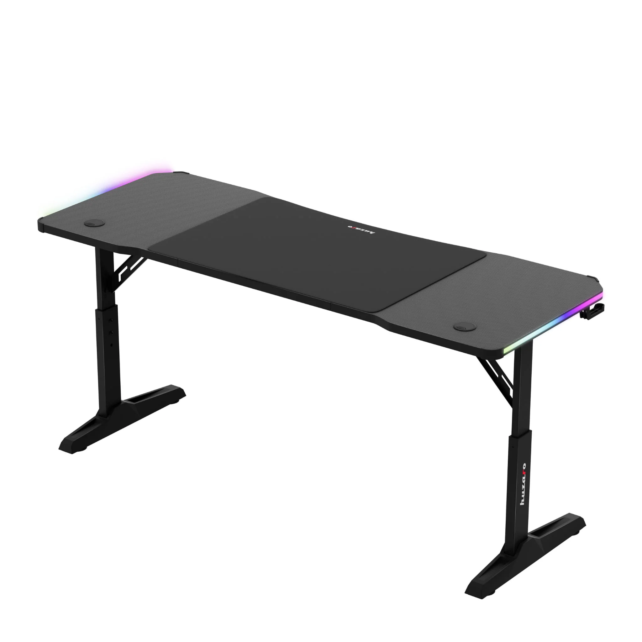 Biurko gamingowe Led Huzaro Hero 4.6 RGB Black 160 cm - Image 6
