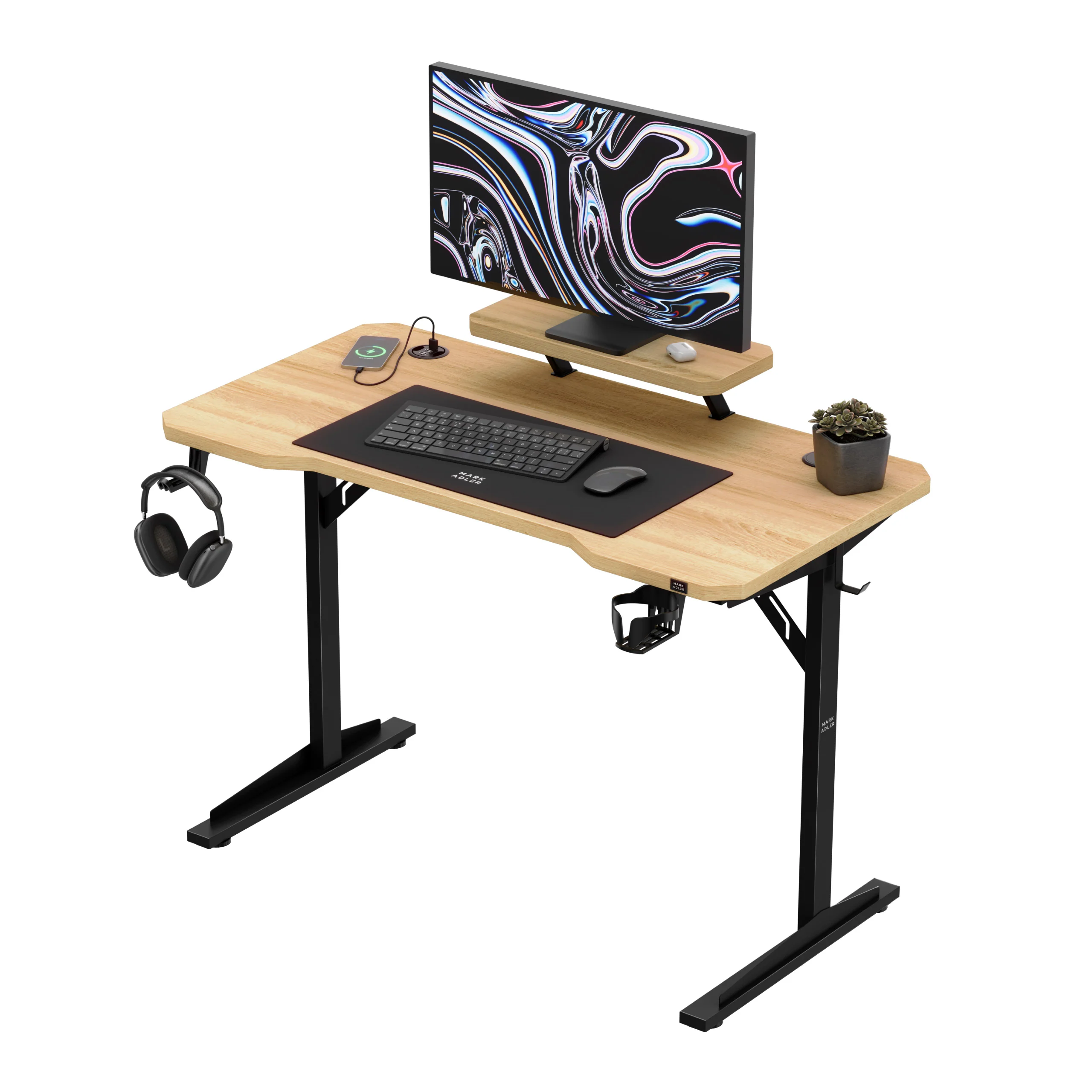 Biurko komputerowe z półką Mark Adler Leader 5.1 Oak  115 cm - Image 12