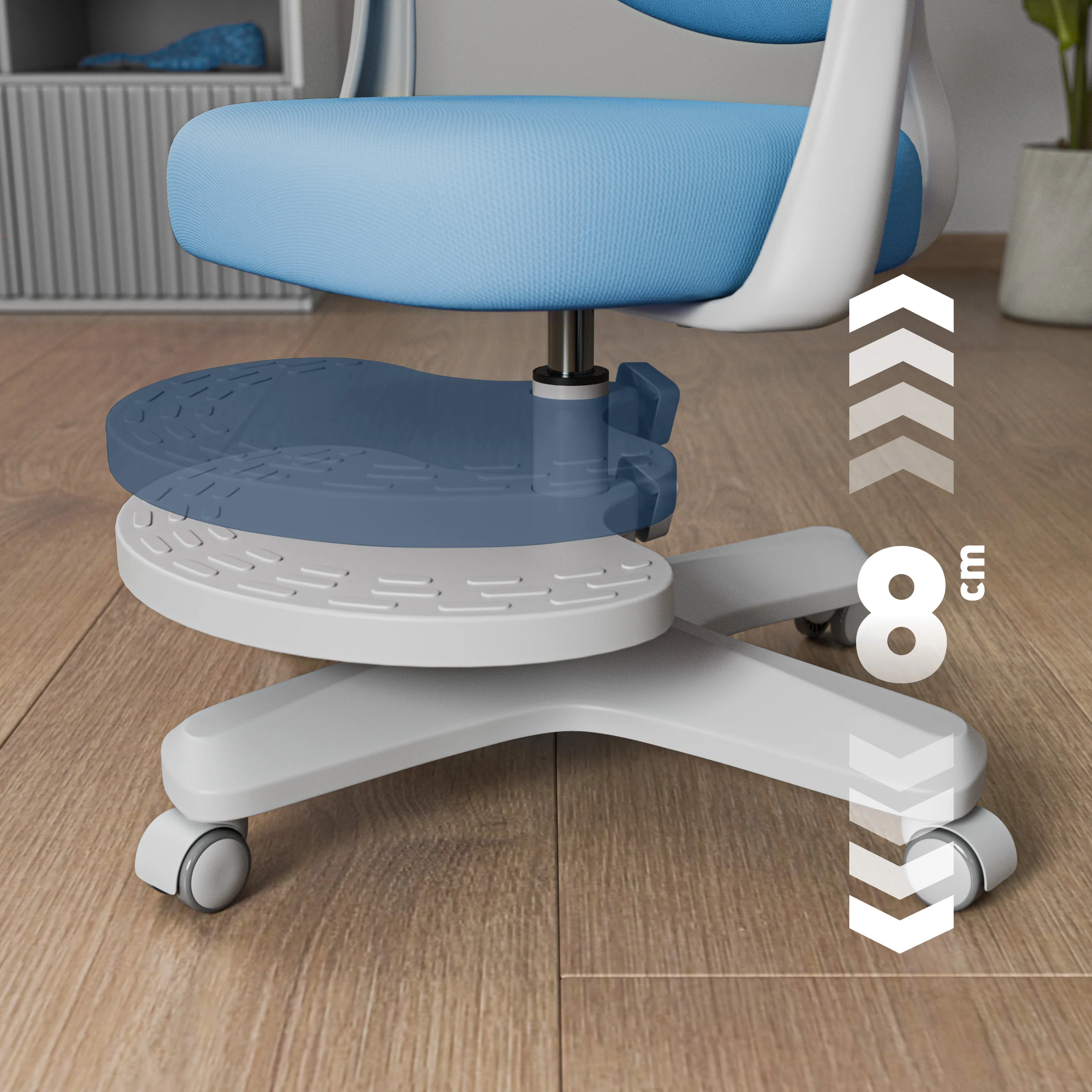 Ergonomiczny fotel dla dzieci Mark Adler Junior 4.6 Blue - Image 3