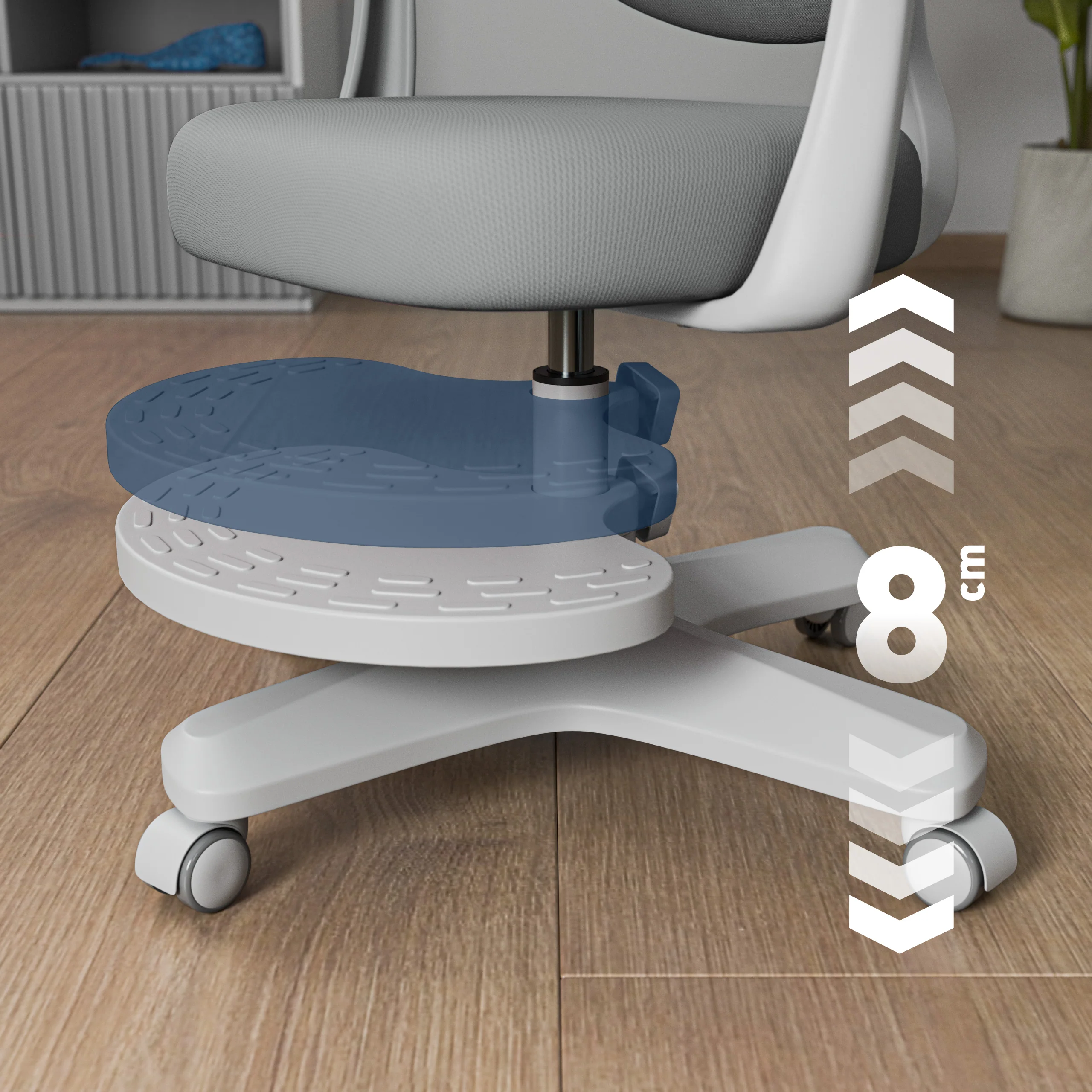 Ergonomiczny fotel dla dzieci Mark Adler Junior 4.6 Grey - Image 2