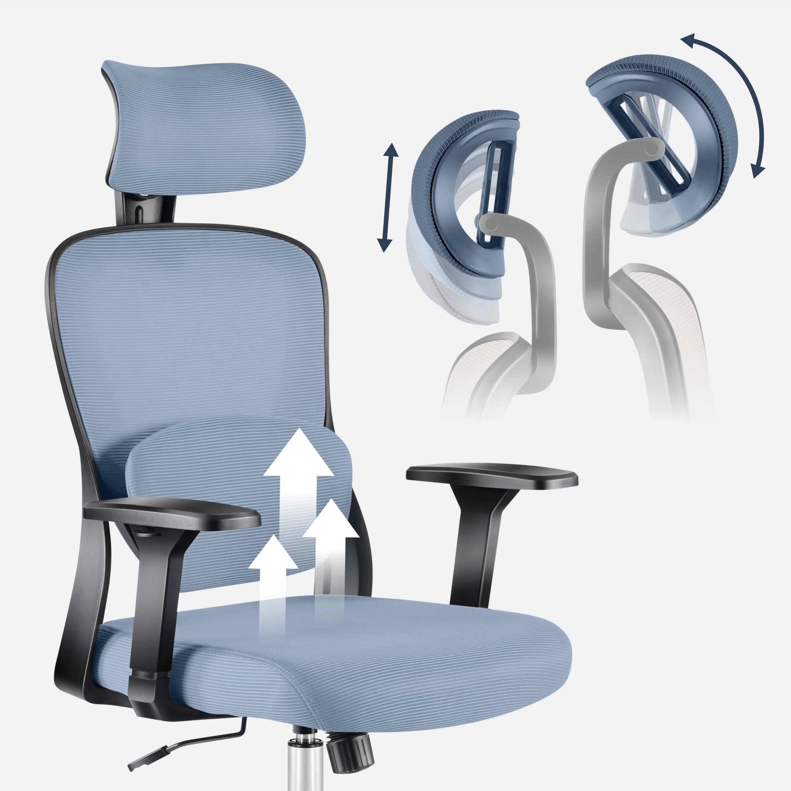 Fotel biurowy Mark Adler Manager 3.2 Grey - Image 4