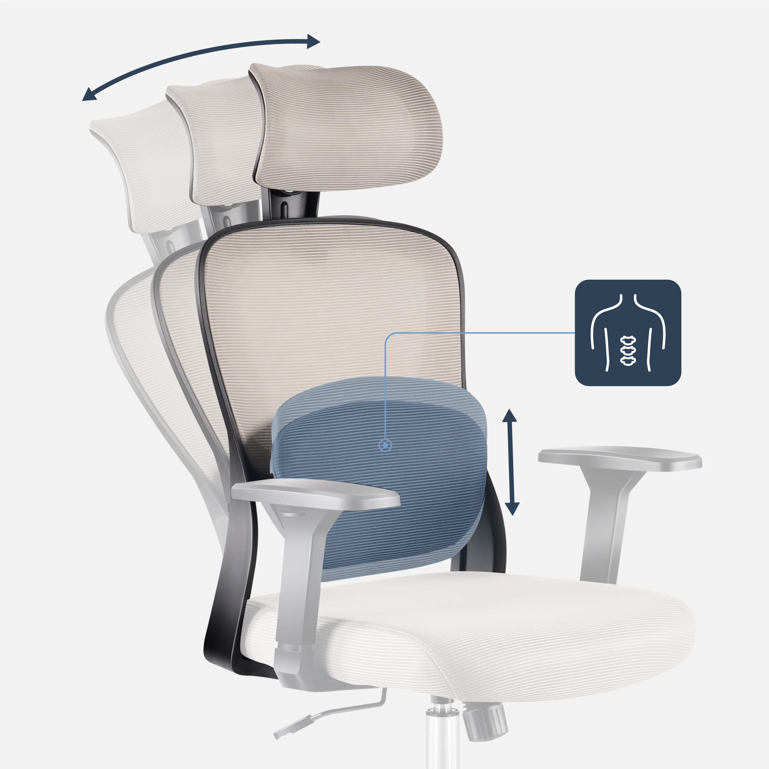 Fotel biurowy Mark Adler Manager 3.2 Grey - Image 5