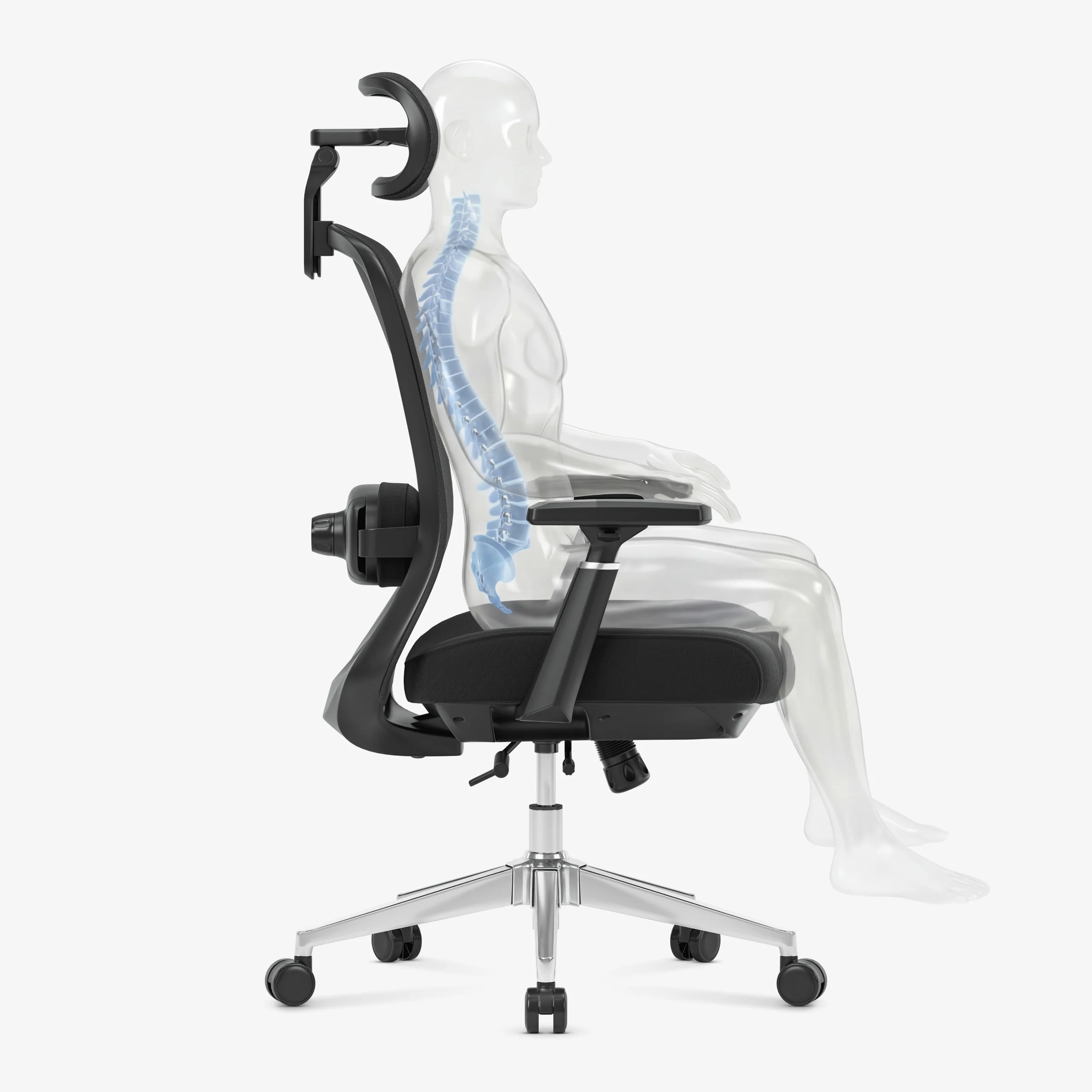 Fotel biurowy z masażem Mark Adler Leadpro 6.0 Black - Image 8