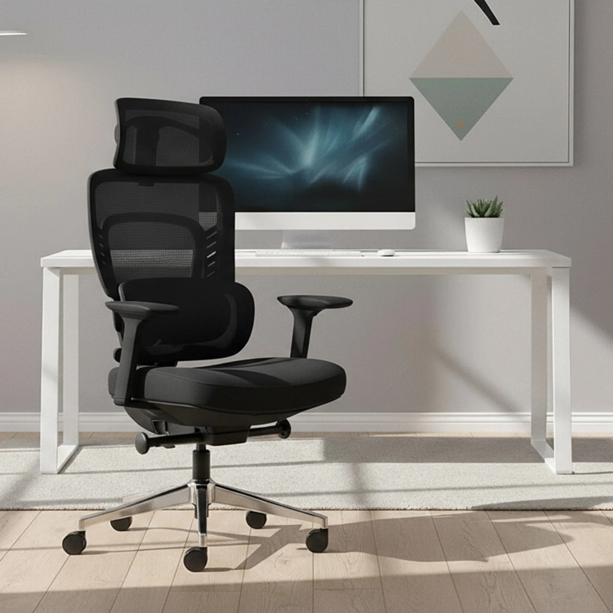 Fotel biurowy z masażem Mark Adler Visioner 6.1 Black - Image 2