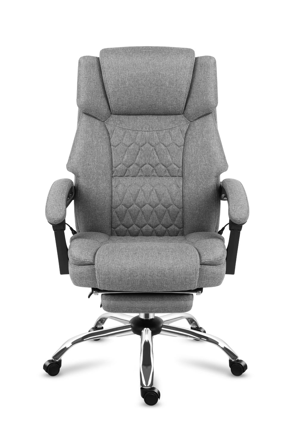 Fotel biurowy z masażem podnóżkiem Mark Adler Boss 6.0 Grey - Image 6