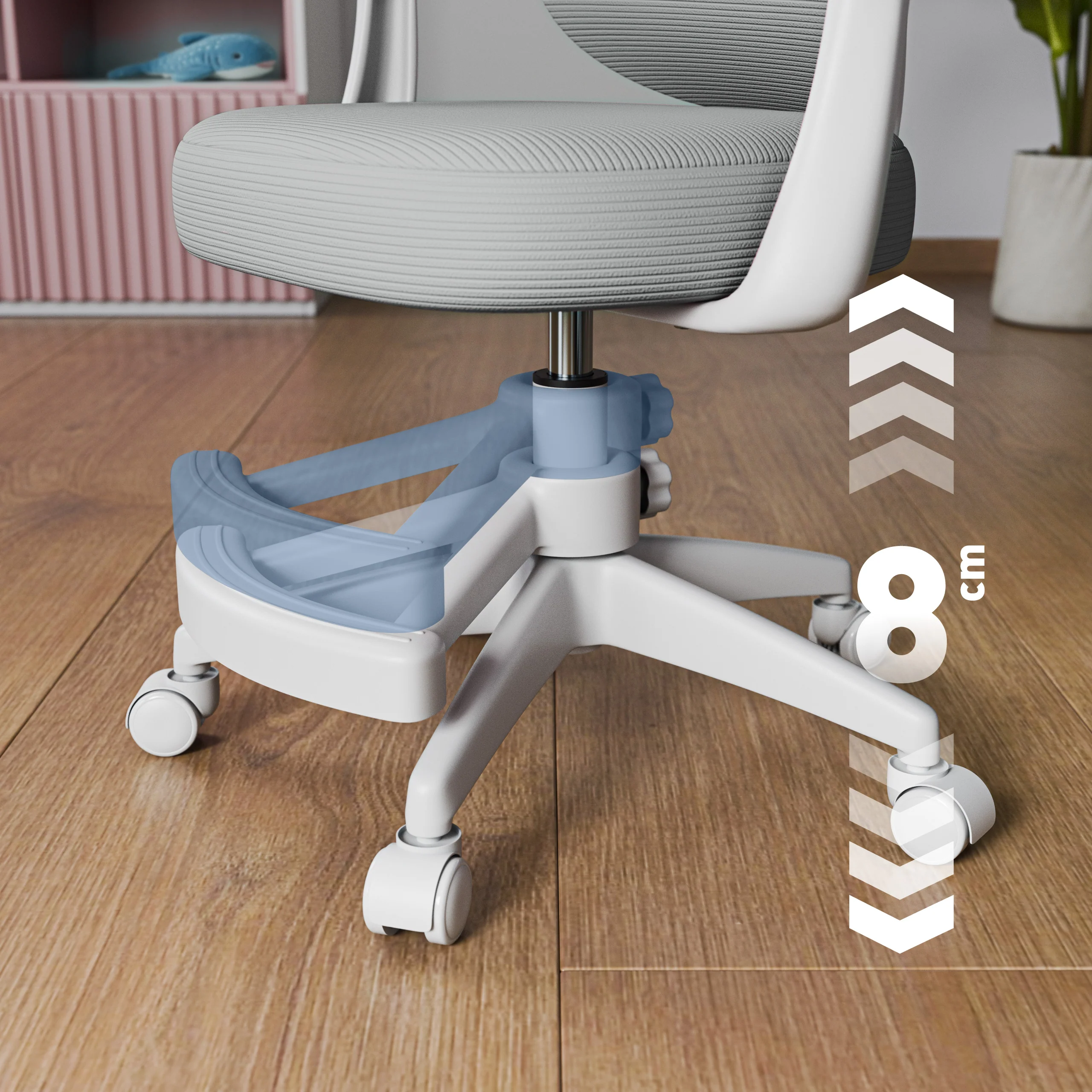 Fotel do biurka dla dziecka Mark Adler Junior 4.5 Grey - Image 3