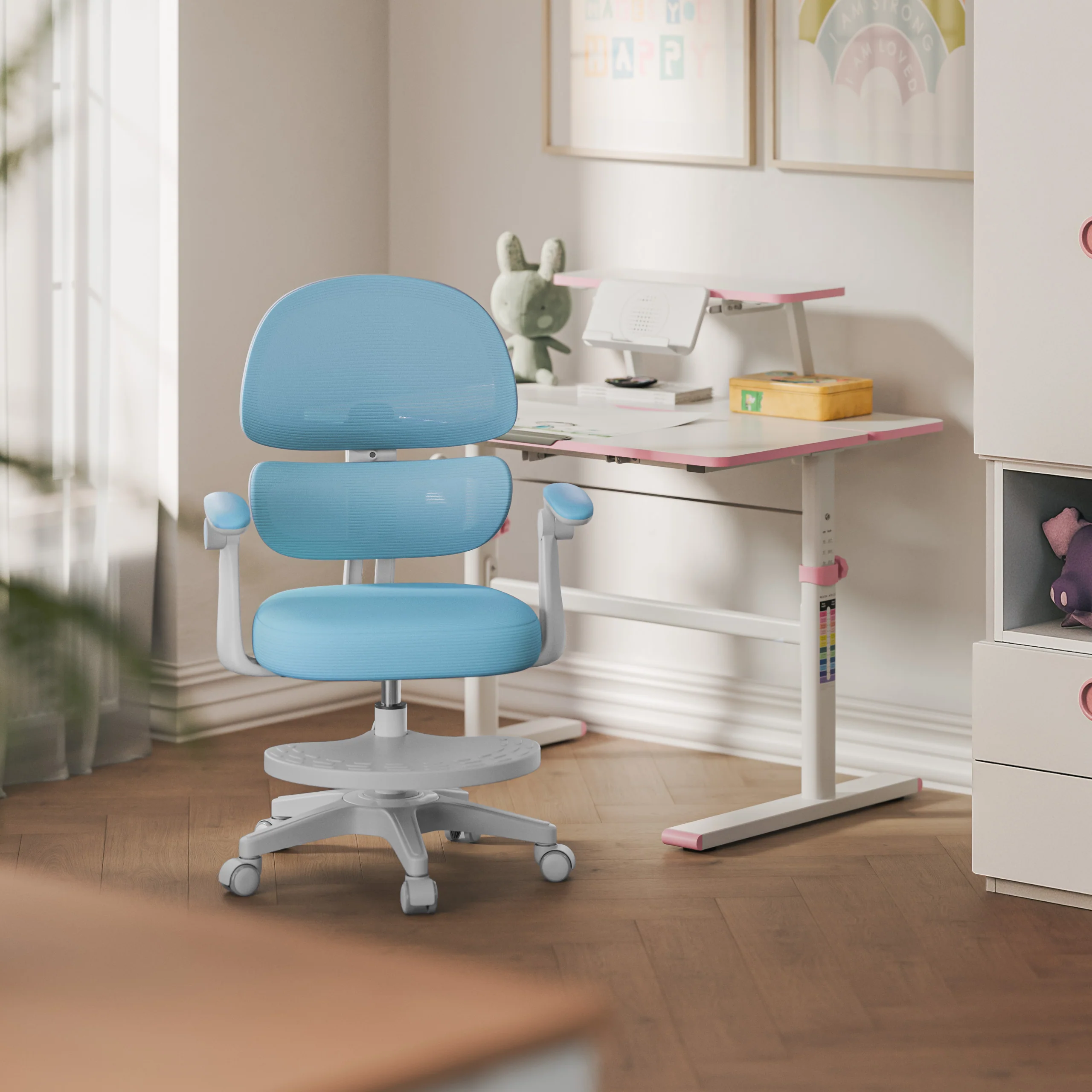 Fotel ergonomiczny dla dzieci Mark Adler Junior 4.4 Blue - Image 10