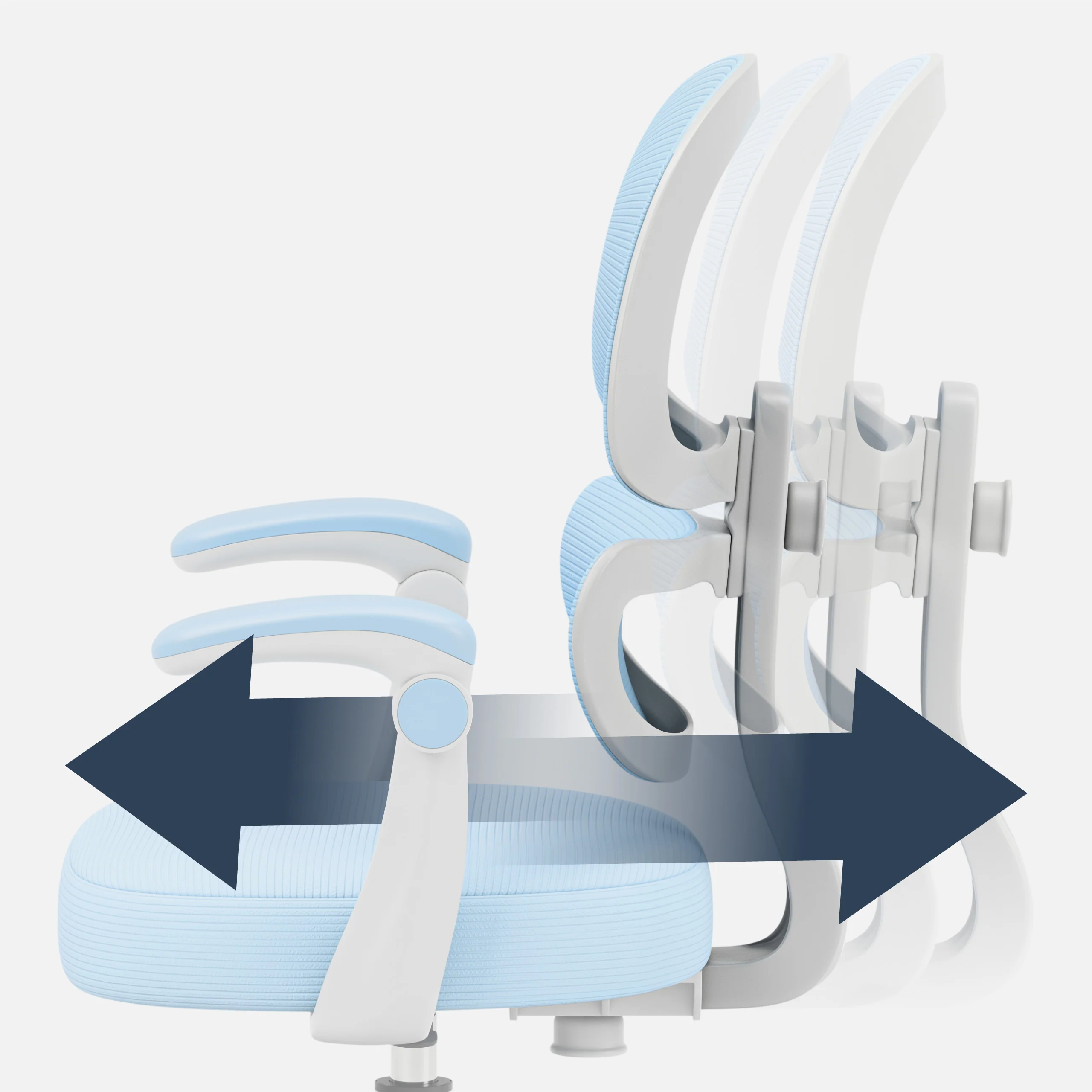 Fotel ergonomiczny dla dzieci Mark Adler Junior 4.4 Blue - Image 5